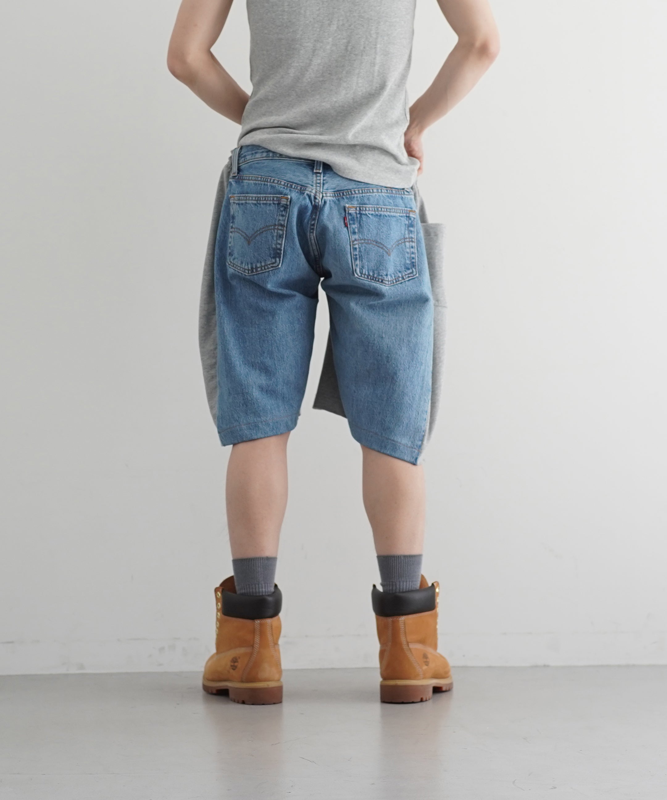 BLESS Over joggingshorts a "LIGHTGREY/DENIMBLUE"