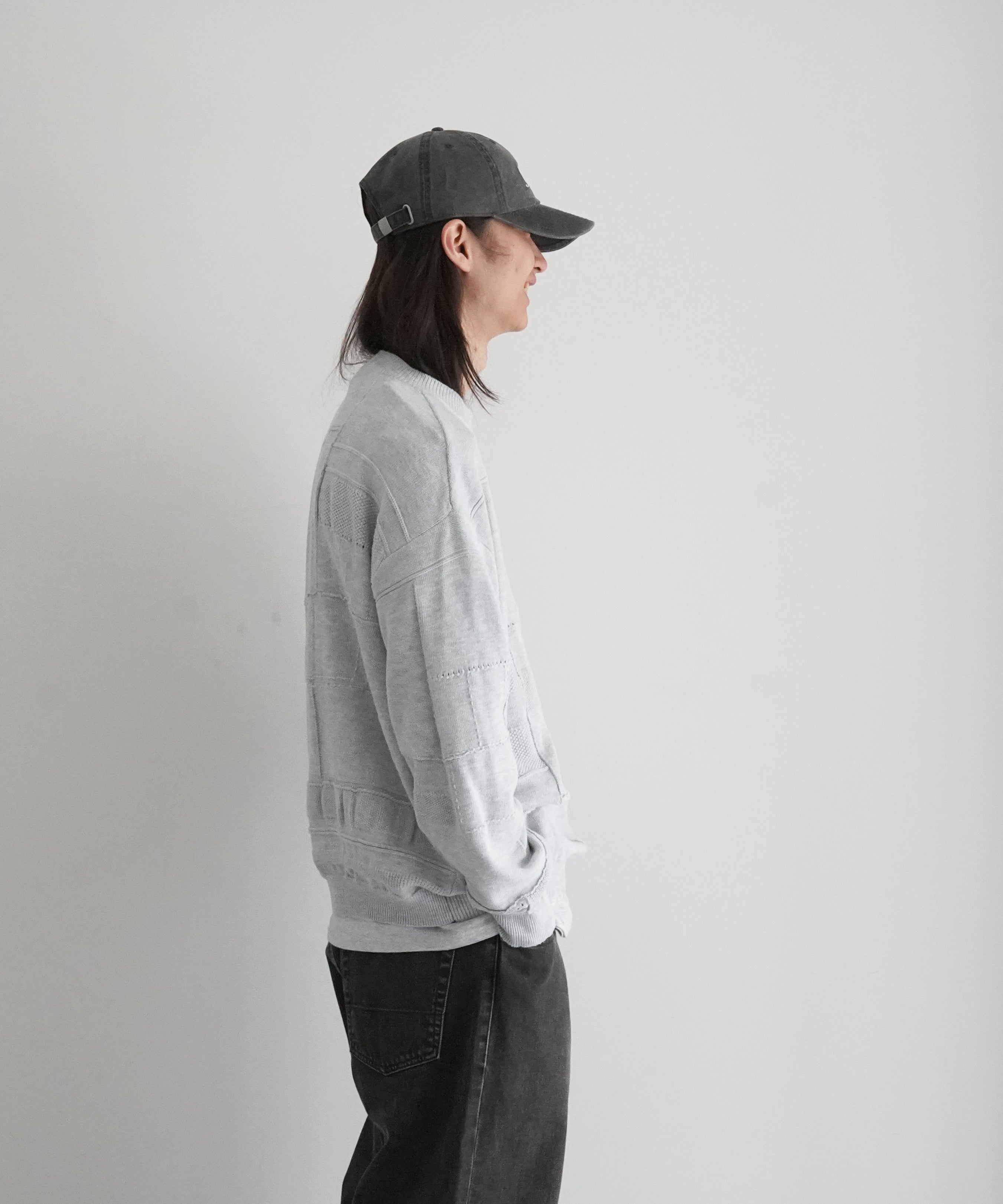 UNUSED Us2498 cotton pullover knit "HEATHER"