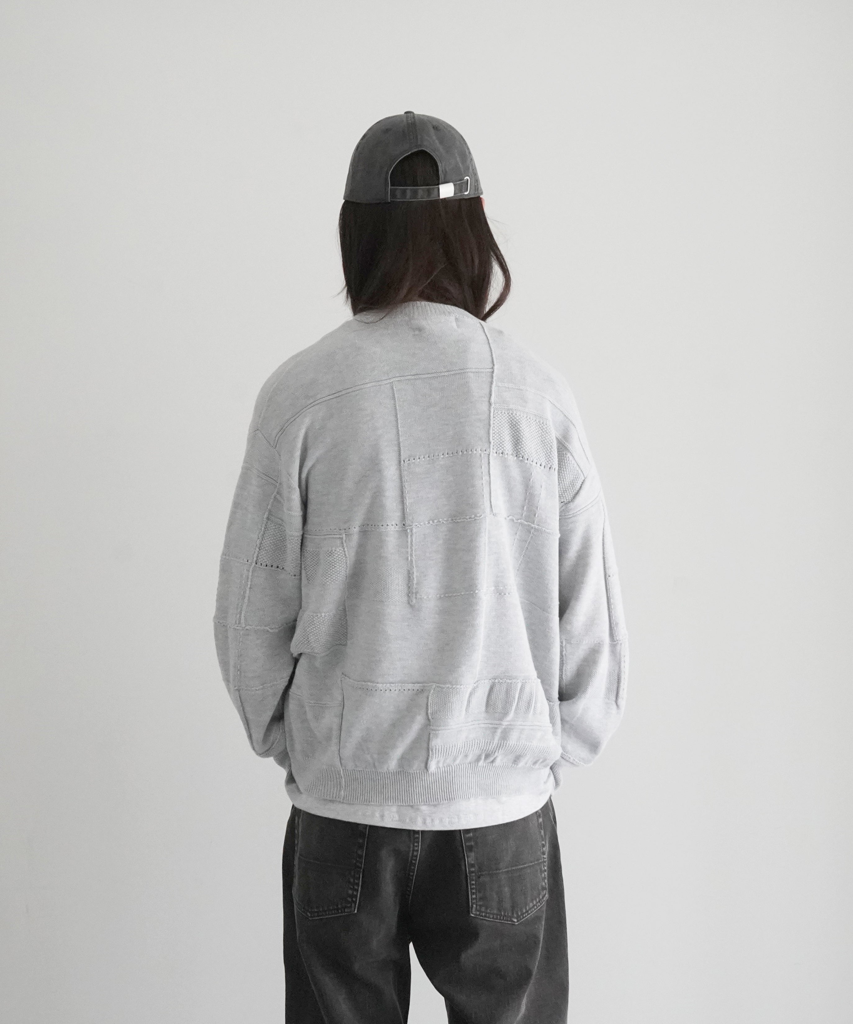 UNUSED Us2498 cotton pullover knit "HEATHER"