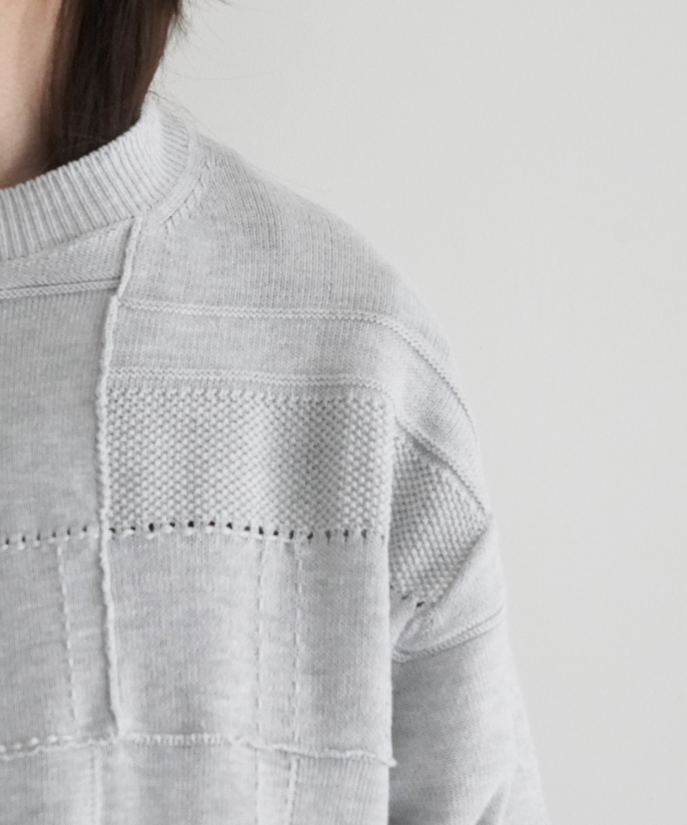UNUSED Us2498 cotton pullover knit "HEATHER"