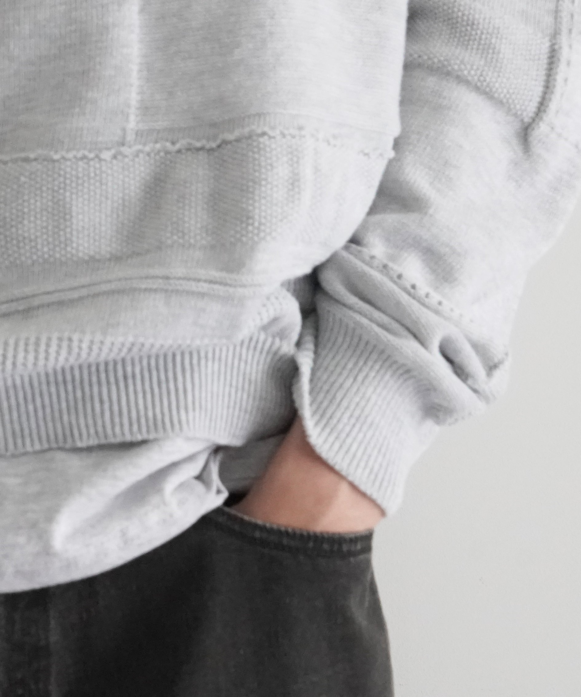 UNUSED Us2498 cotton pullover knit "HEATHER"
