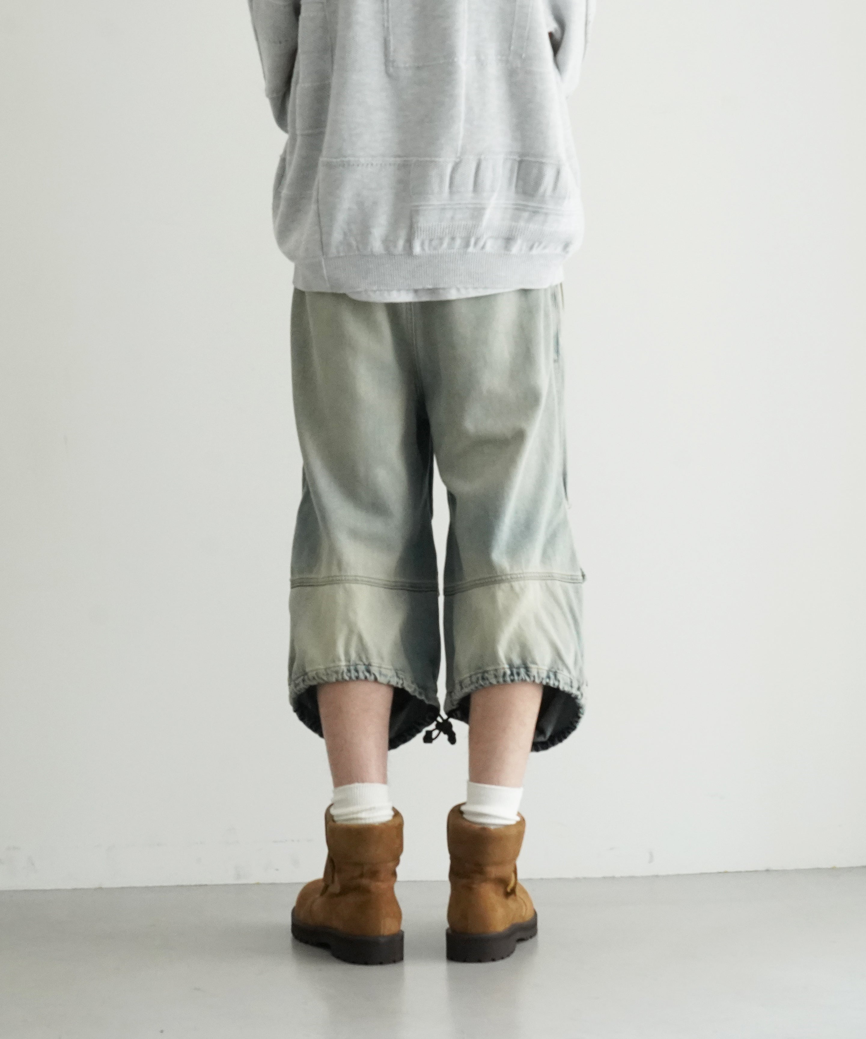 DIESEL Shorts in light bicolor denim "INDIGO"
