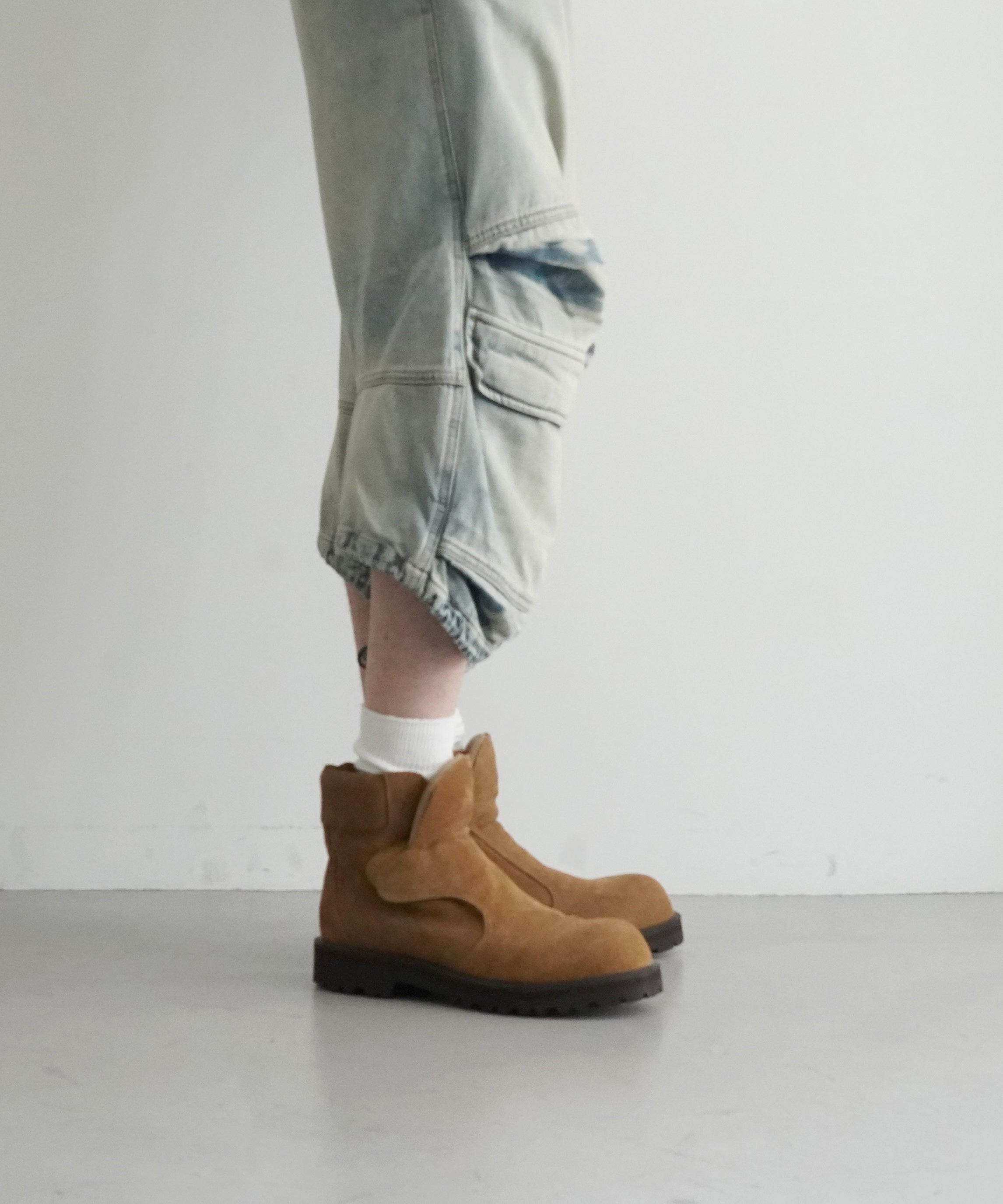 DIESEL Shorts in light bicolor denim "INDIGO"