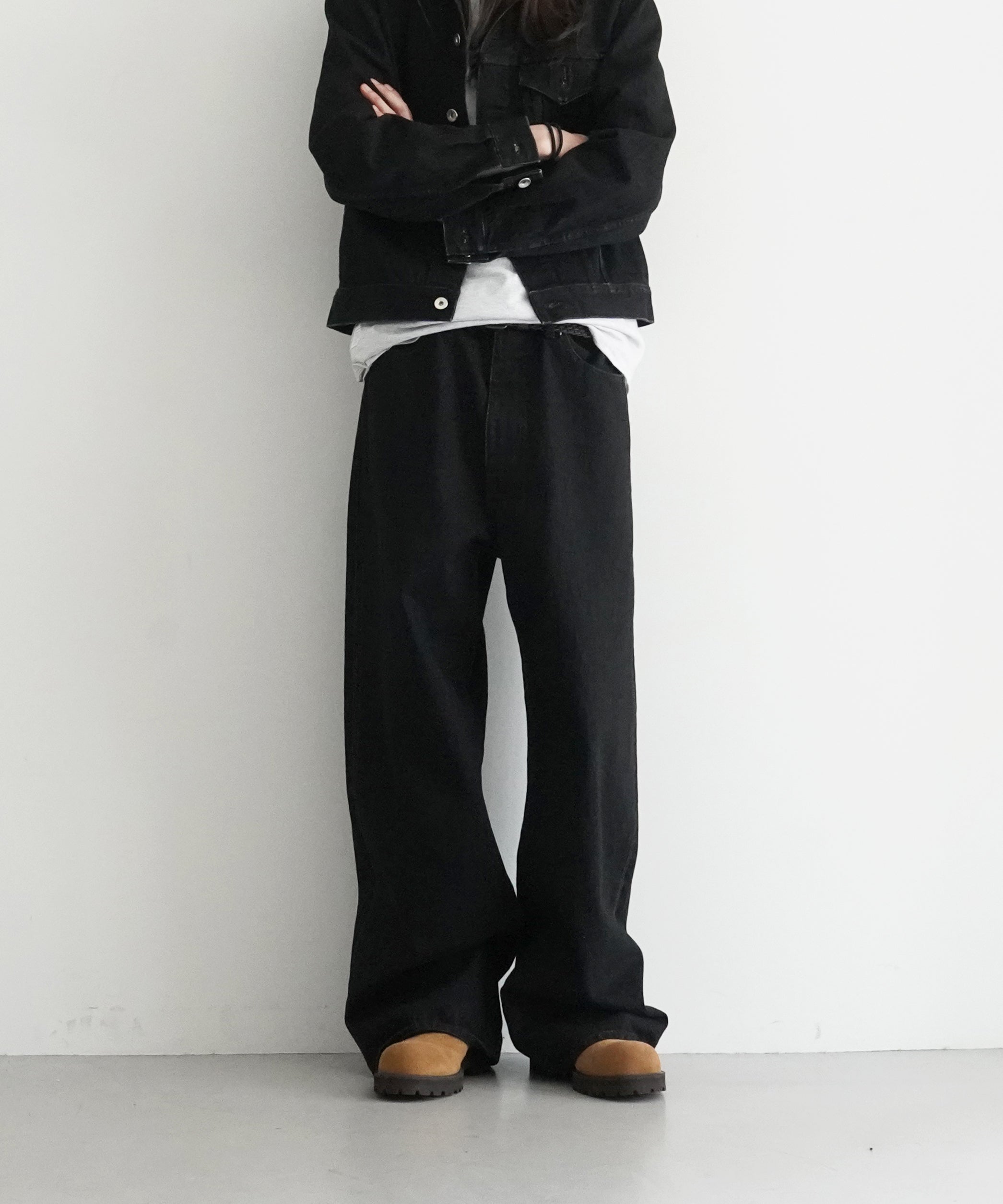 ensou. Wide big-e 4pk jeans-washed "INDIGO"