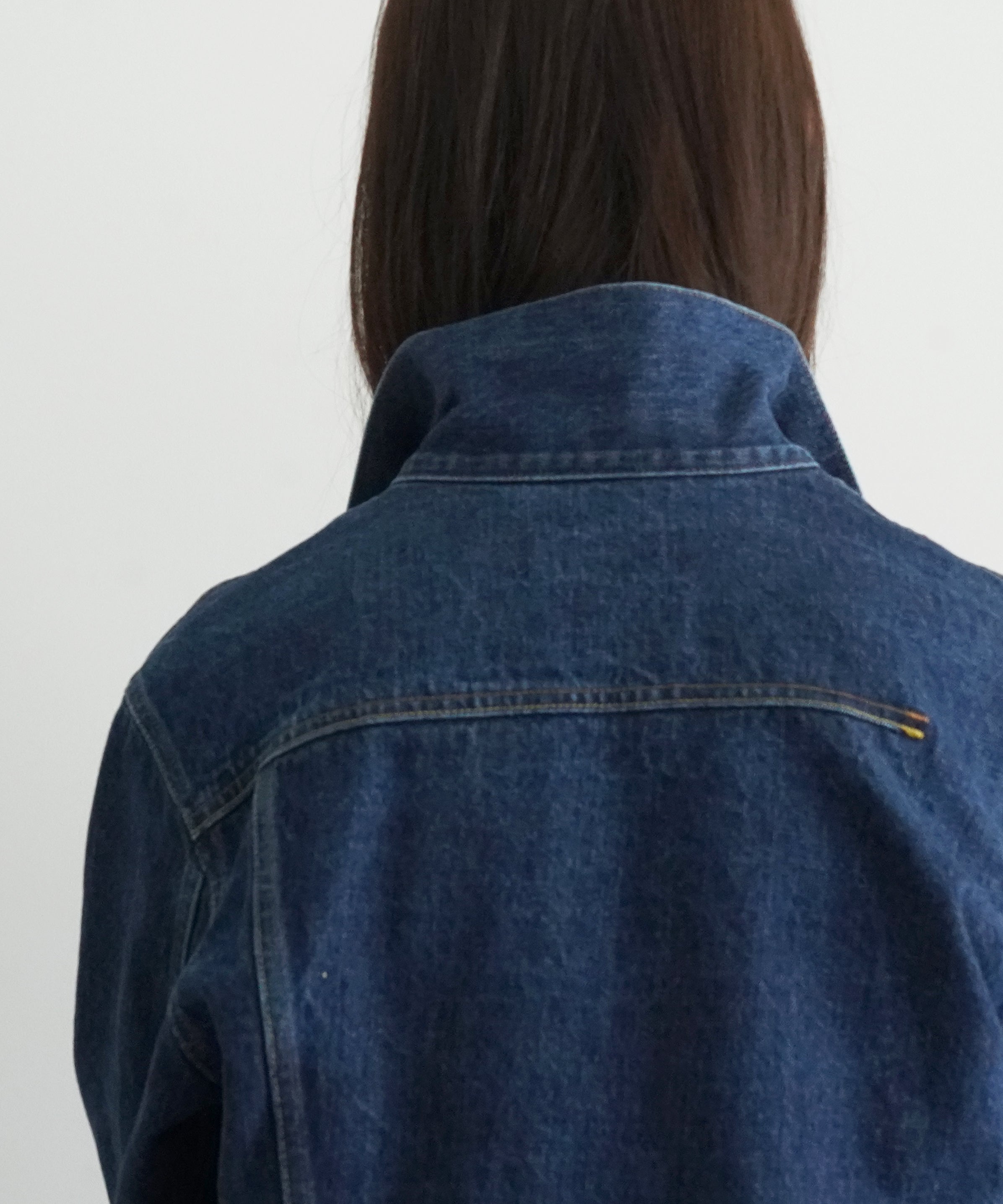 ensou. Erased jean jacket-washed "INDIGO"