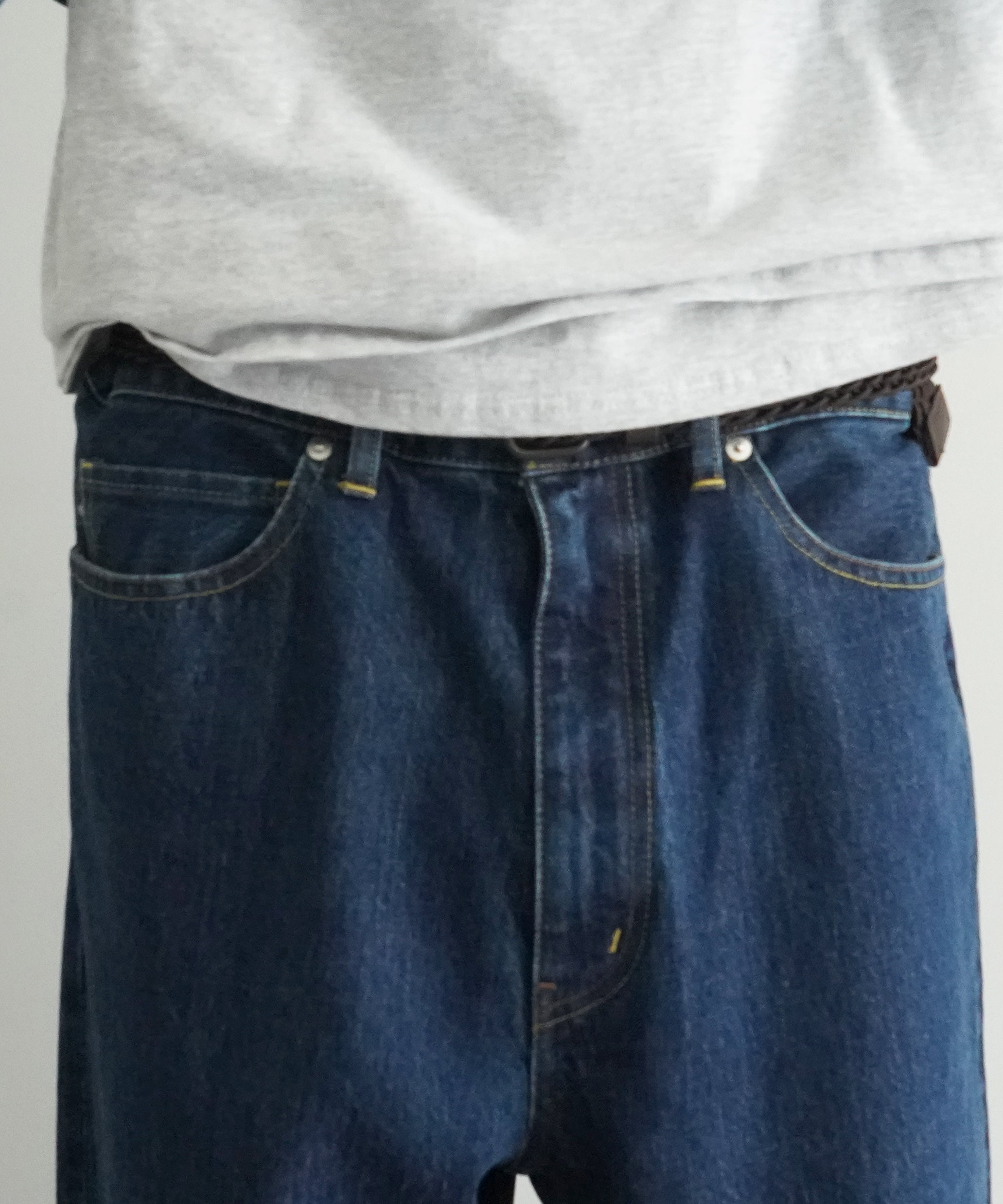 ensou. Wide big-e 4pk jeans-washed "INDIGO"