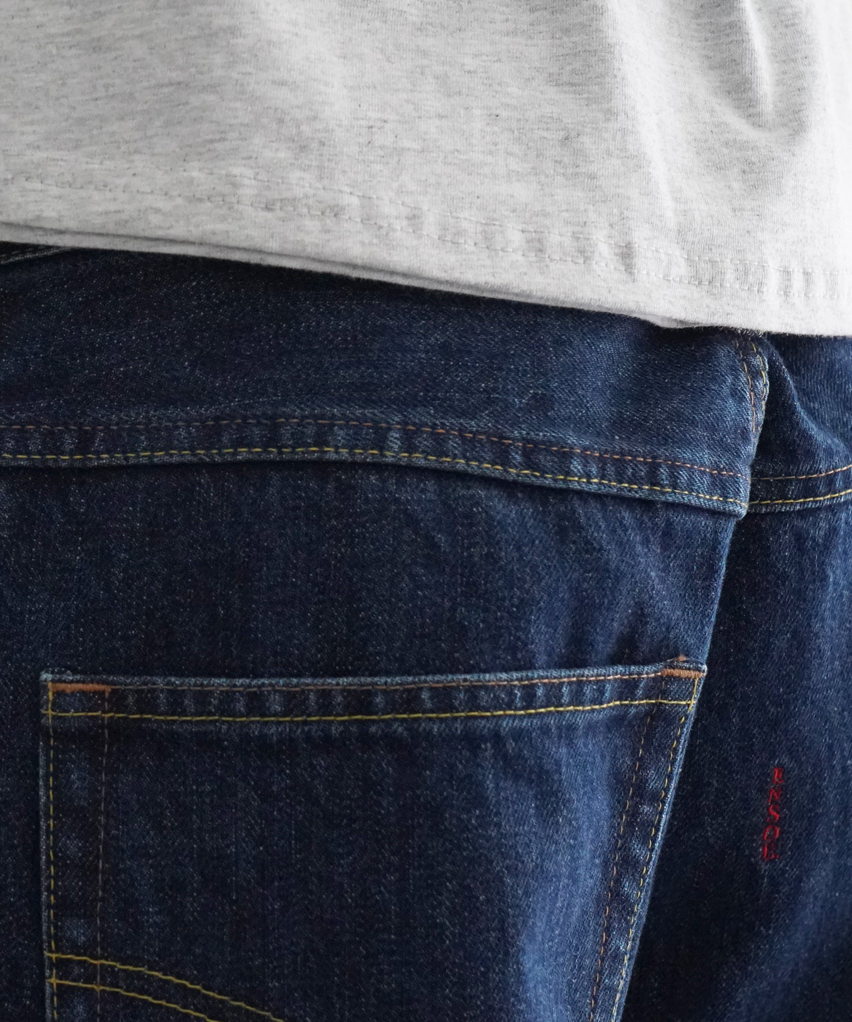 ensou. Wide big-e 4pk jeans-washed "INDIGO"