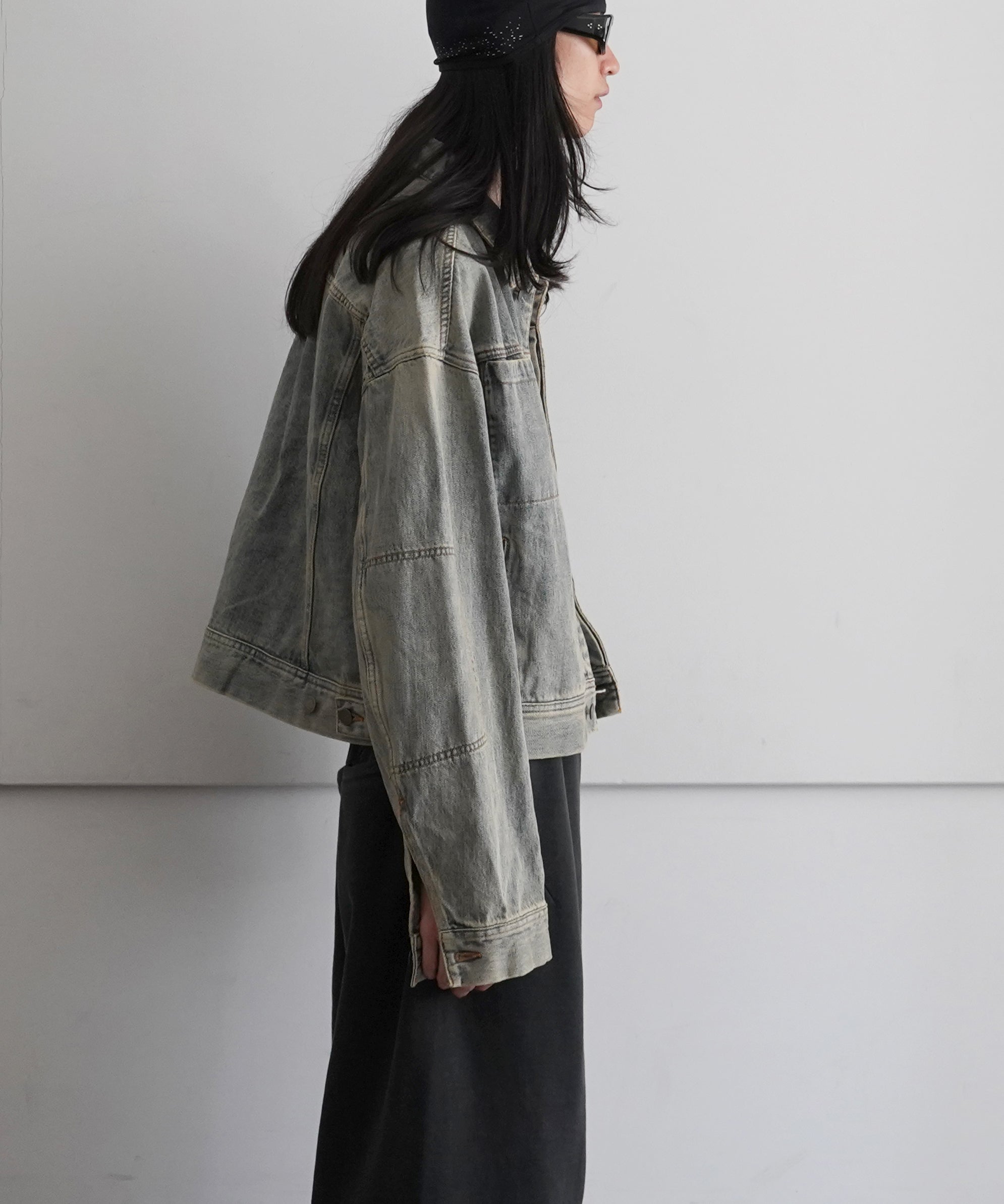 ENTIRE STUDIOS Gem denim jacket "SURFACE WAVE"