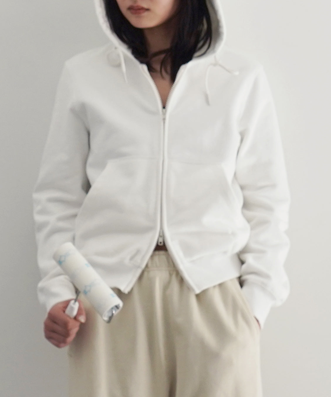 KAIKO Double zip parka "WHITE"