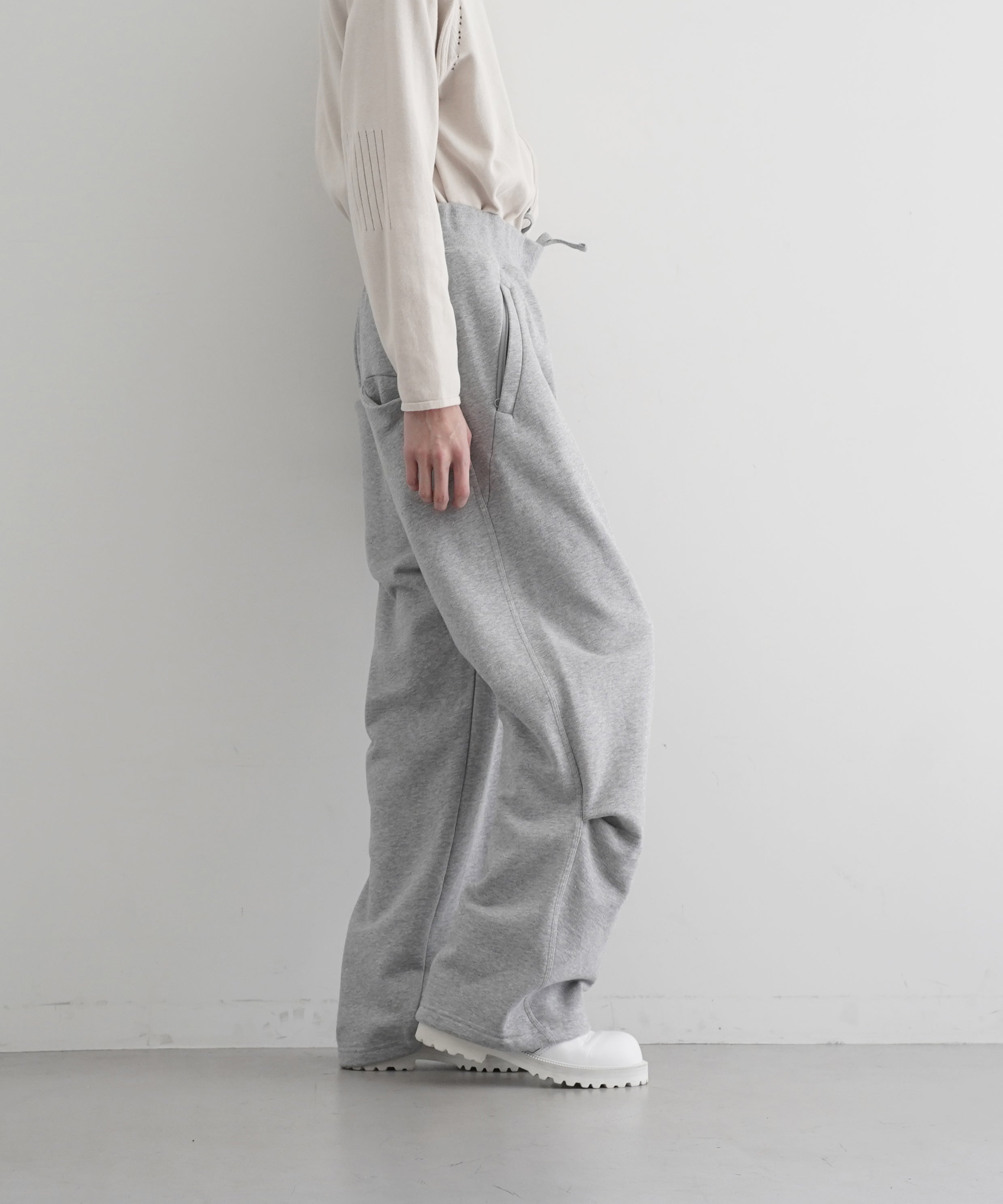 SAN SAN GEAR Sweat pants "MELANGE GREY"