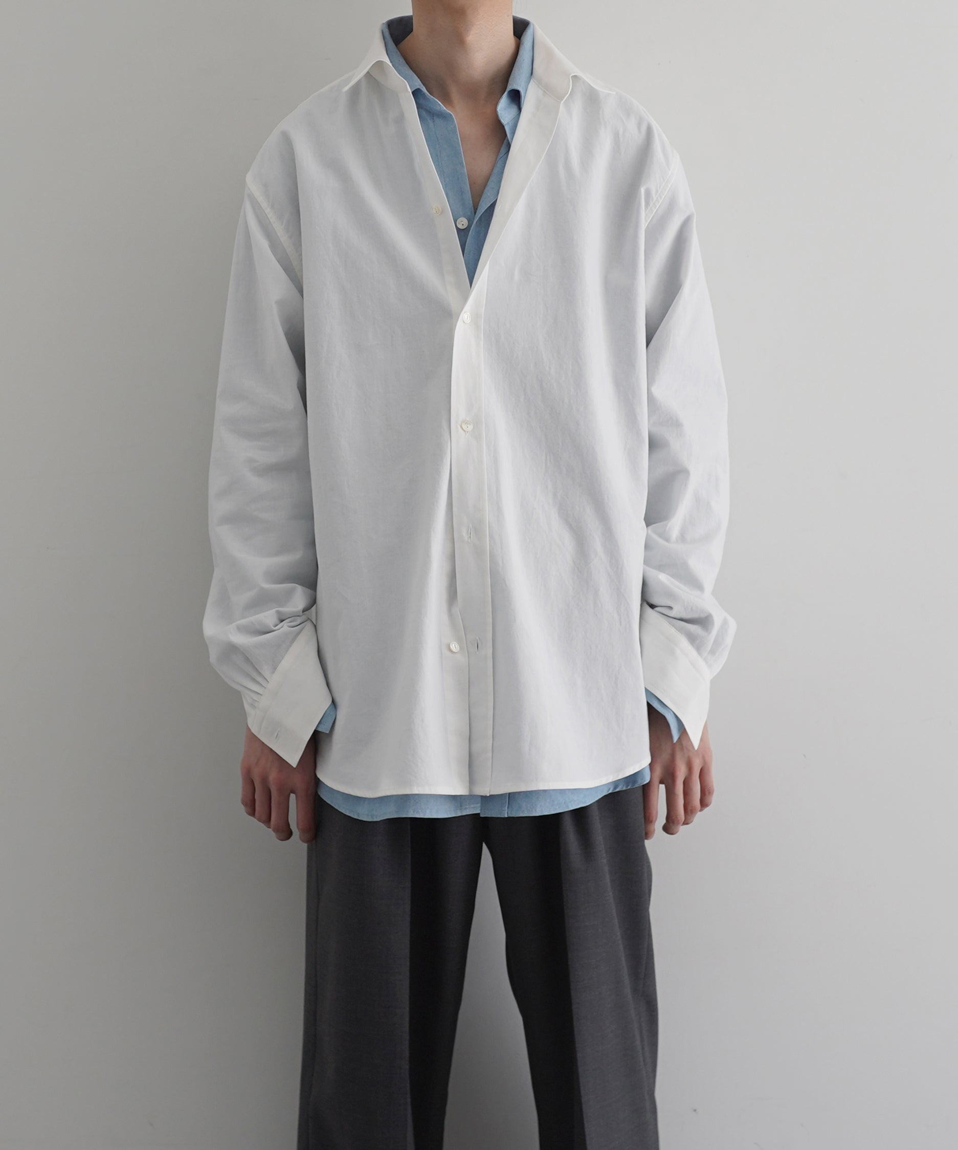 NEONSIGN Unfinished shirt "OFF WHT"