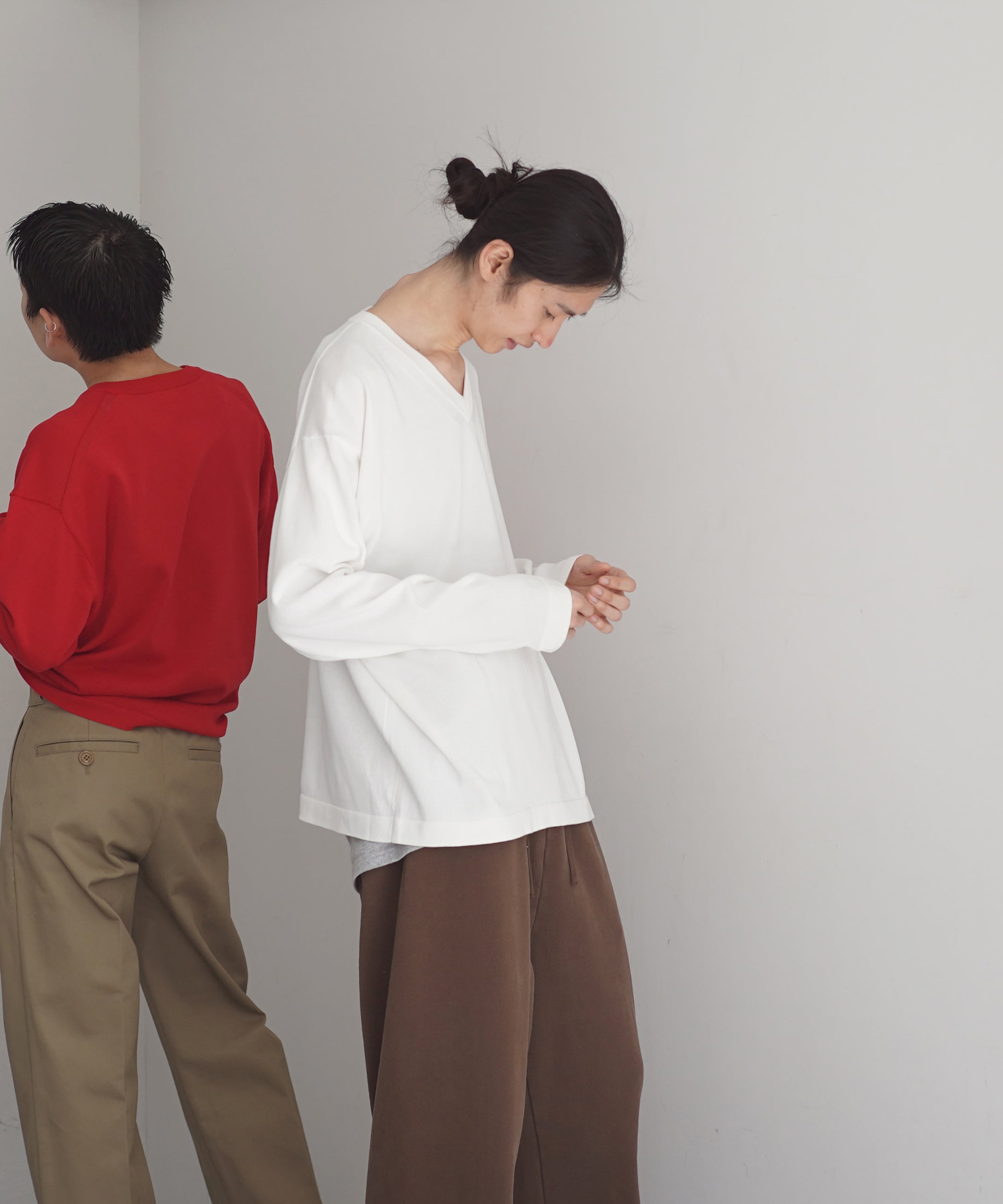 【EXCLUSIVE】crepuscule Washi v/n pullover "BLUE"