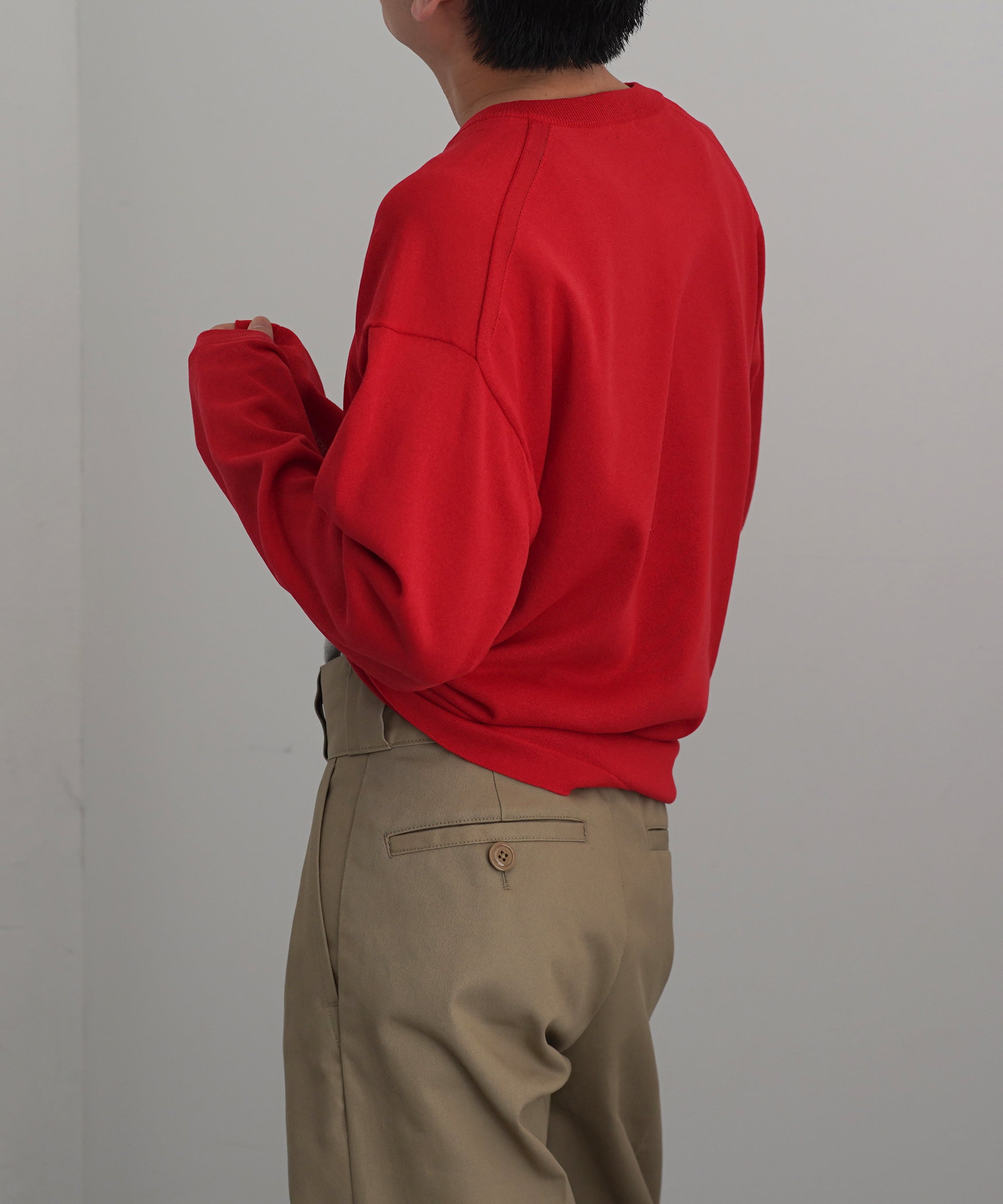 【EXCLUSIVE】crepuscule Washi v/n pullover "RED"