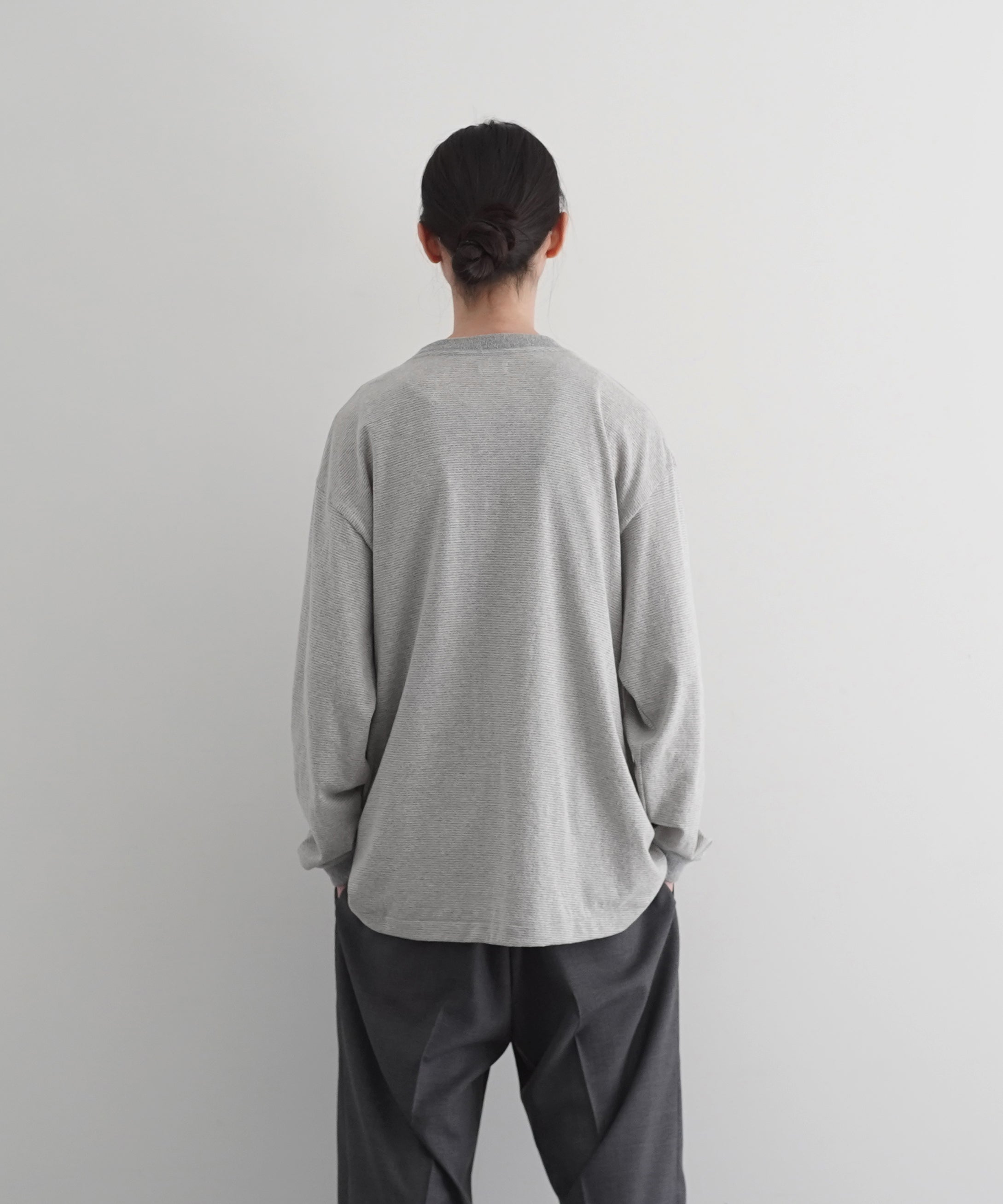 crepuscule Border l/s cutsew "L.GRAY"