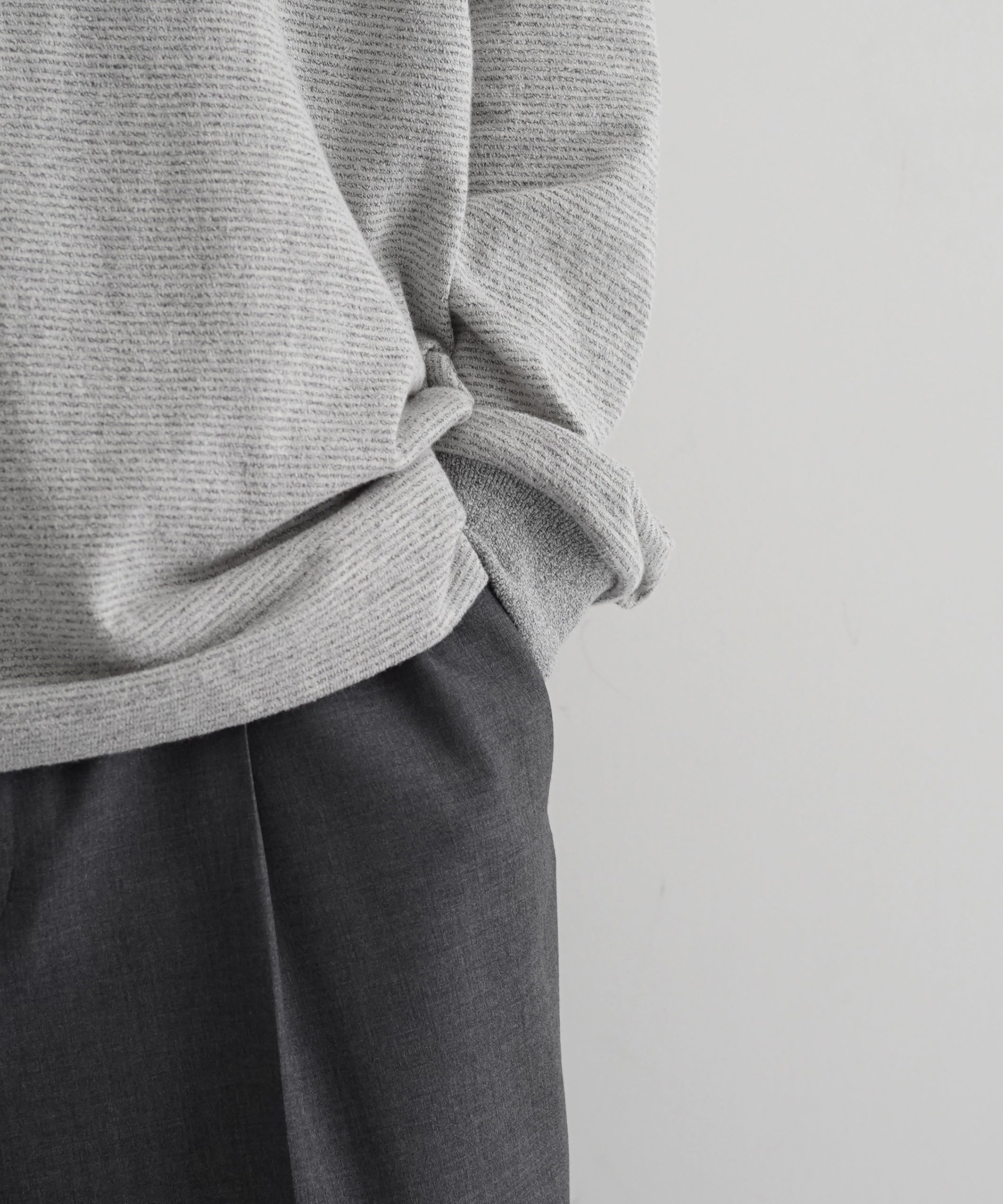 crepuscule Border l/s cutsew "L.GRAY"