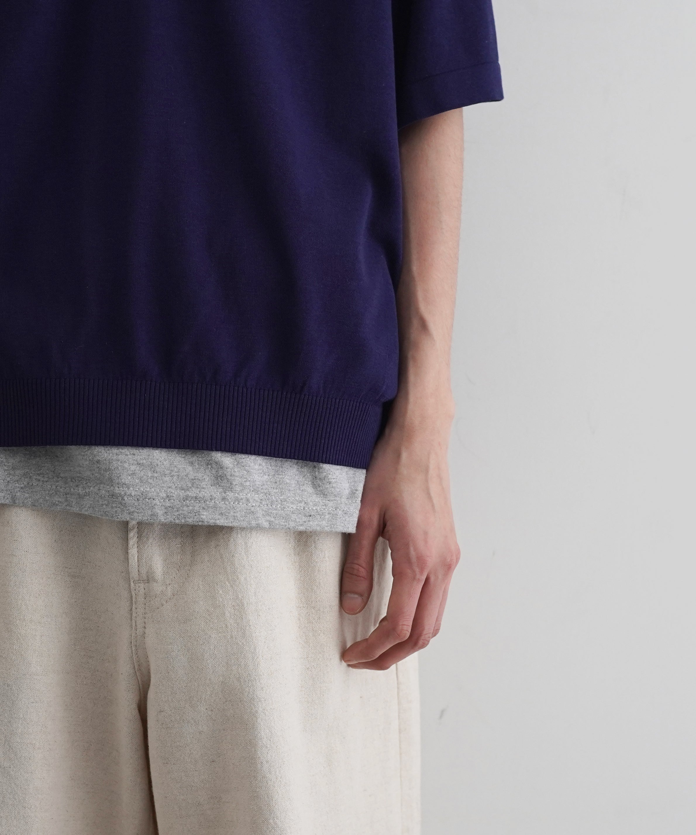 crepuscule S/s polo "BLUE"