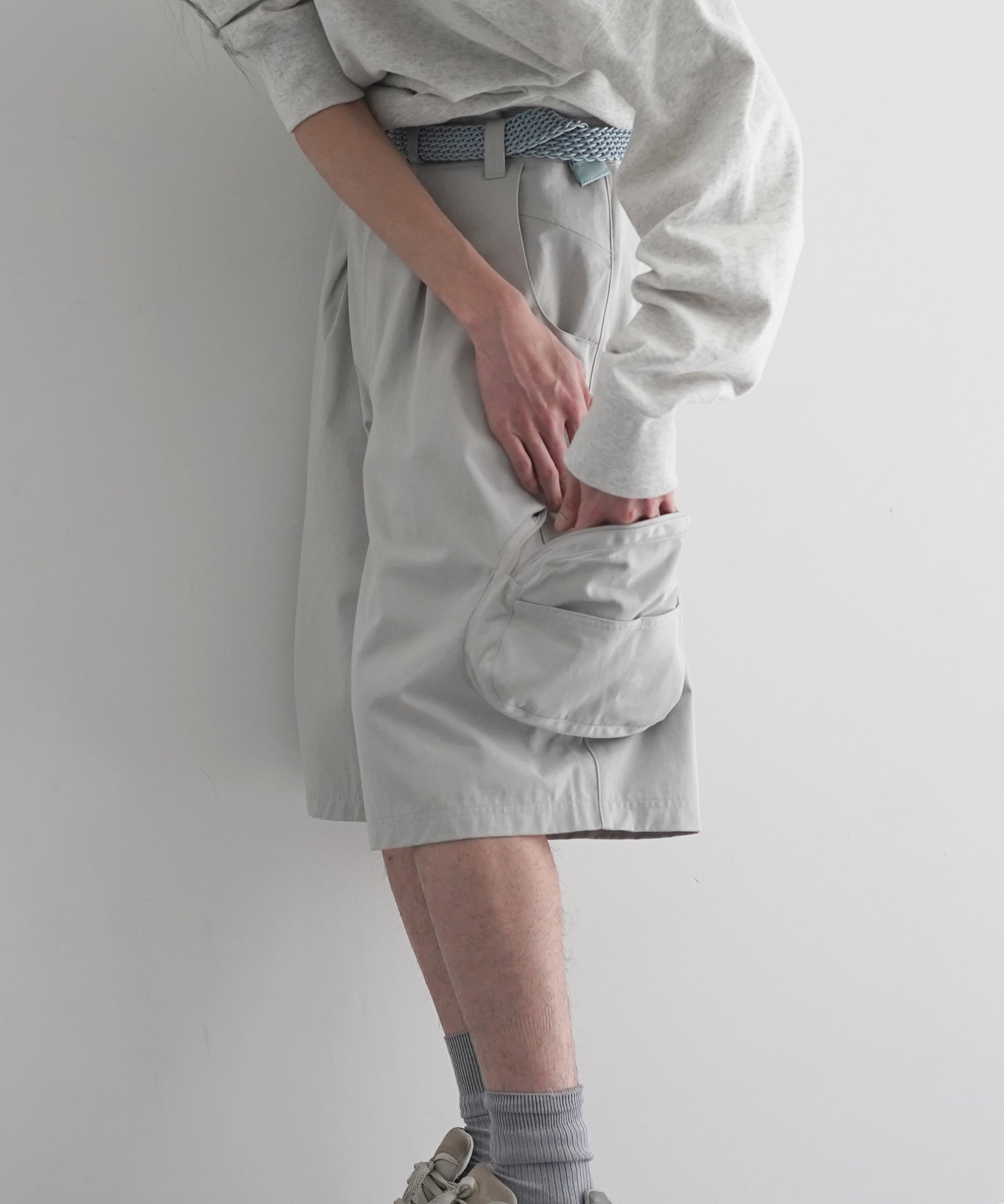 SAN SAN GEAR Cargo shorts "LIGHT GREY"