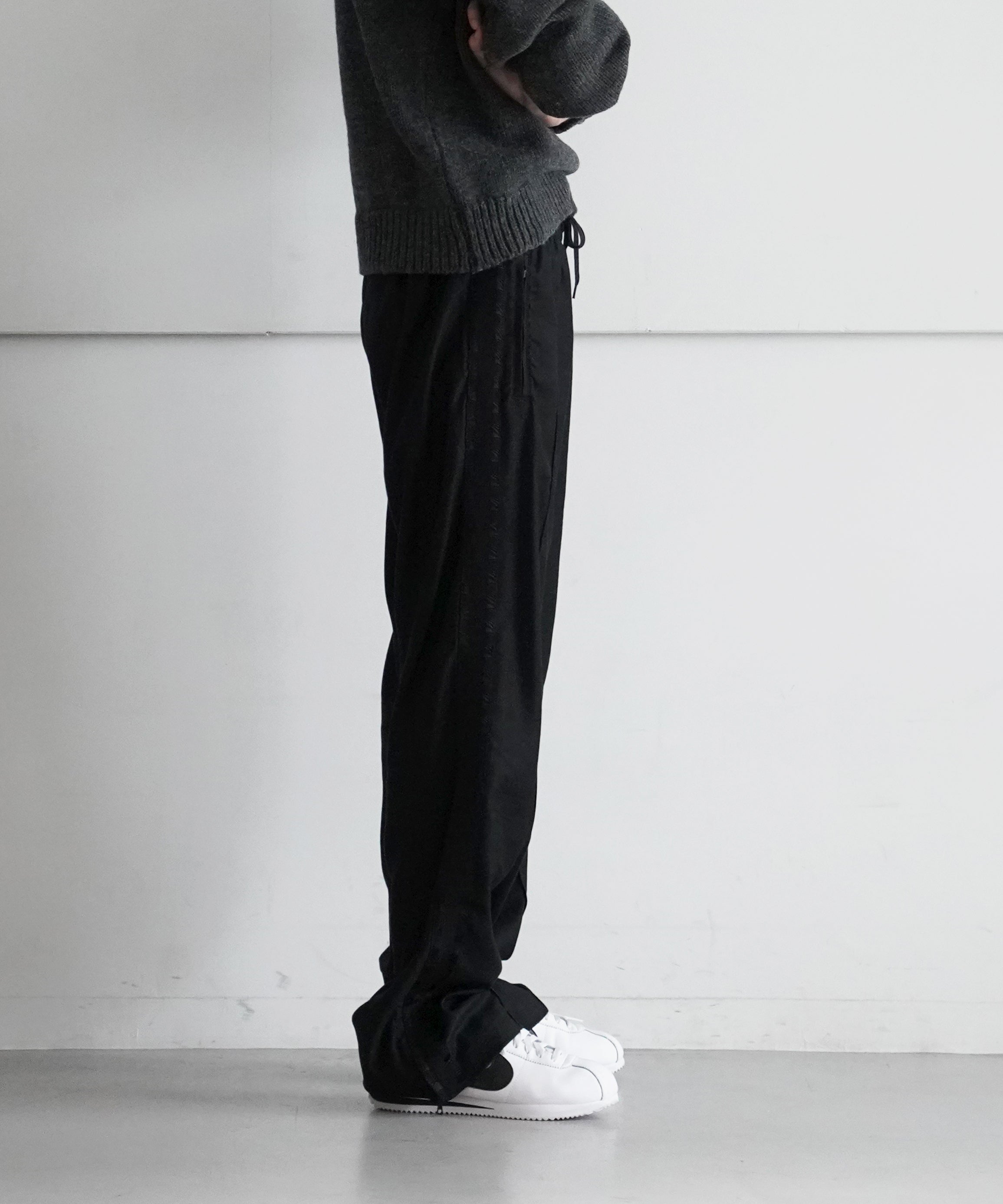 OUR LEGACY Track Pants "BLACK CANVAS JERSEY"