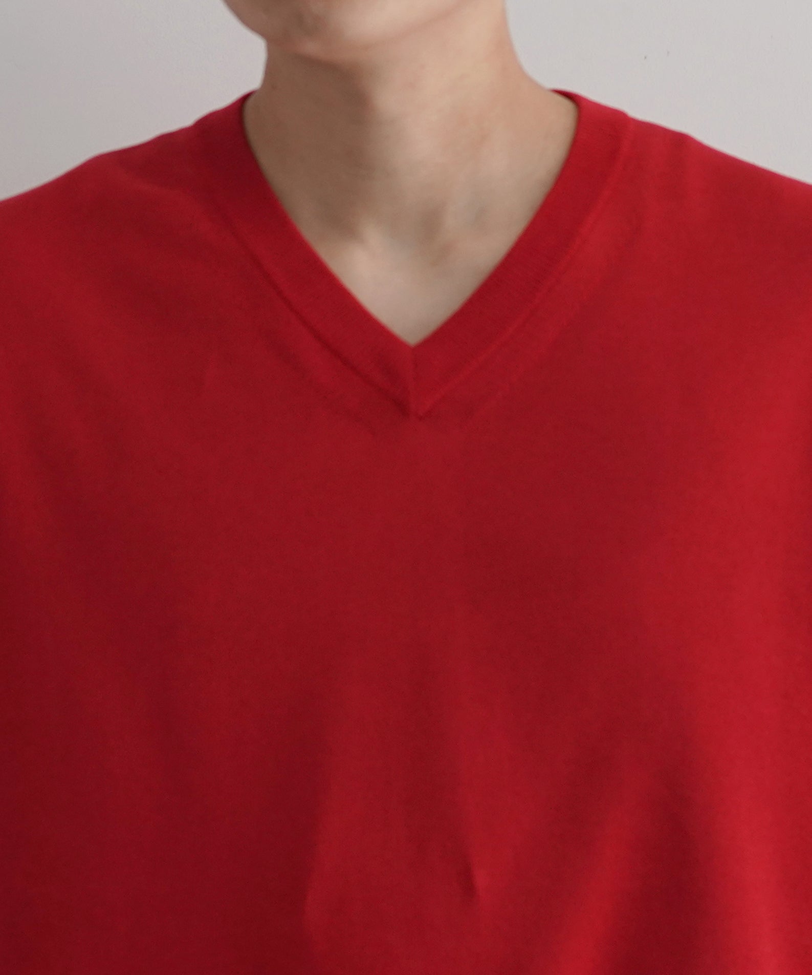【EXCLUSIVE】crepuscule Washi v/n pullover "RED"