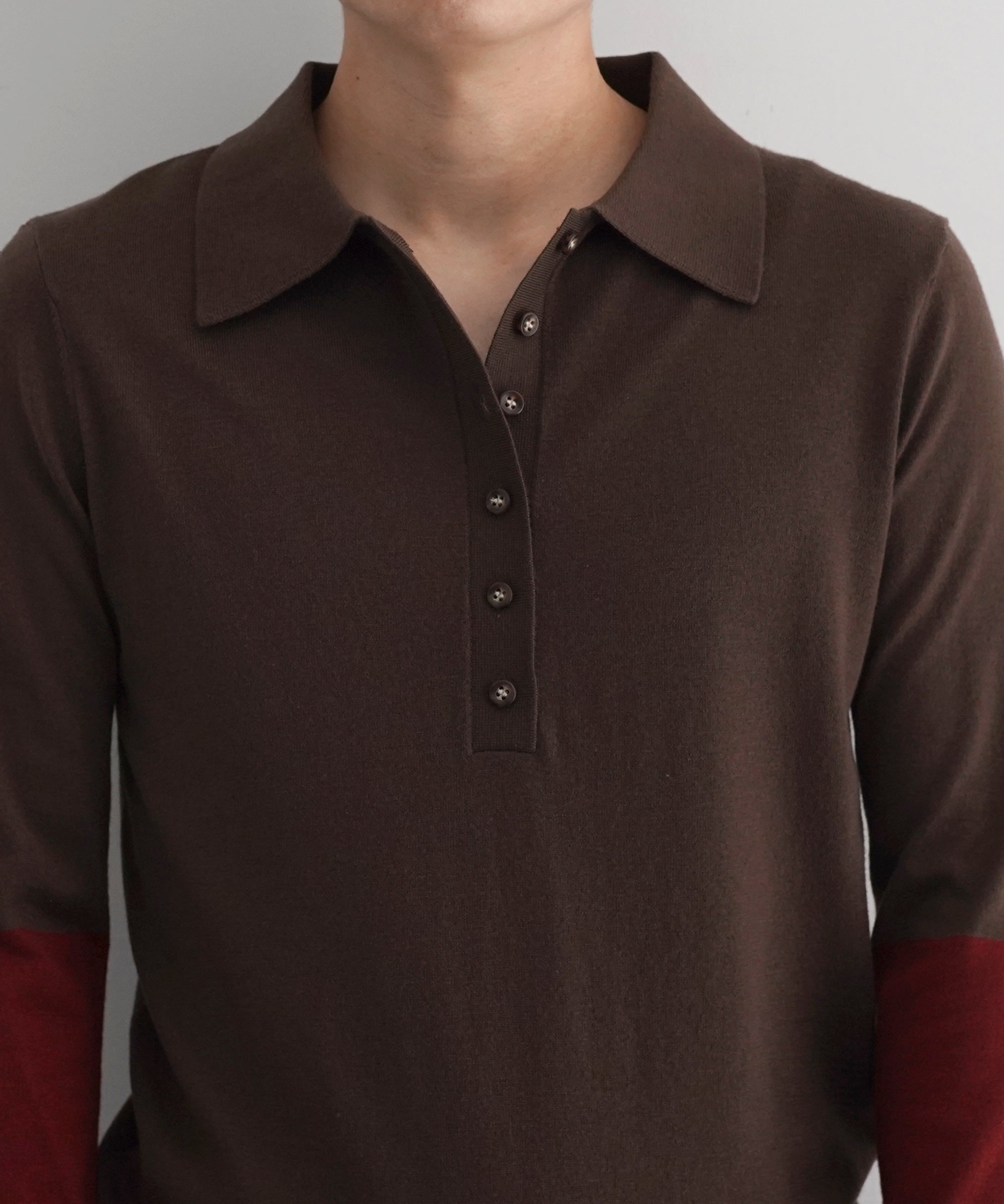entire studios Split sleeve polo "RUSSULA"