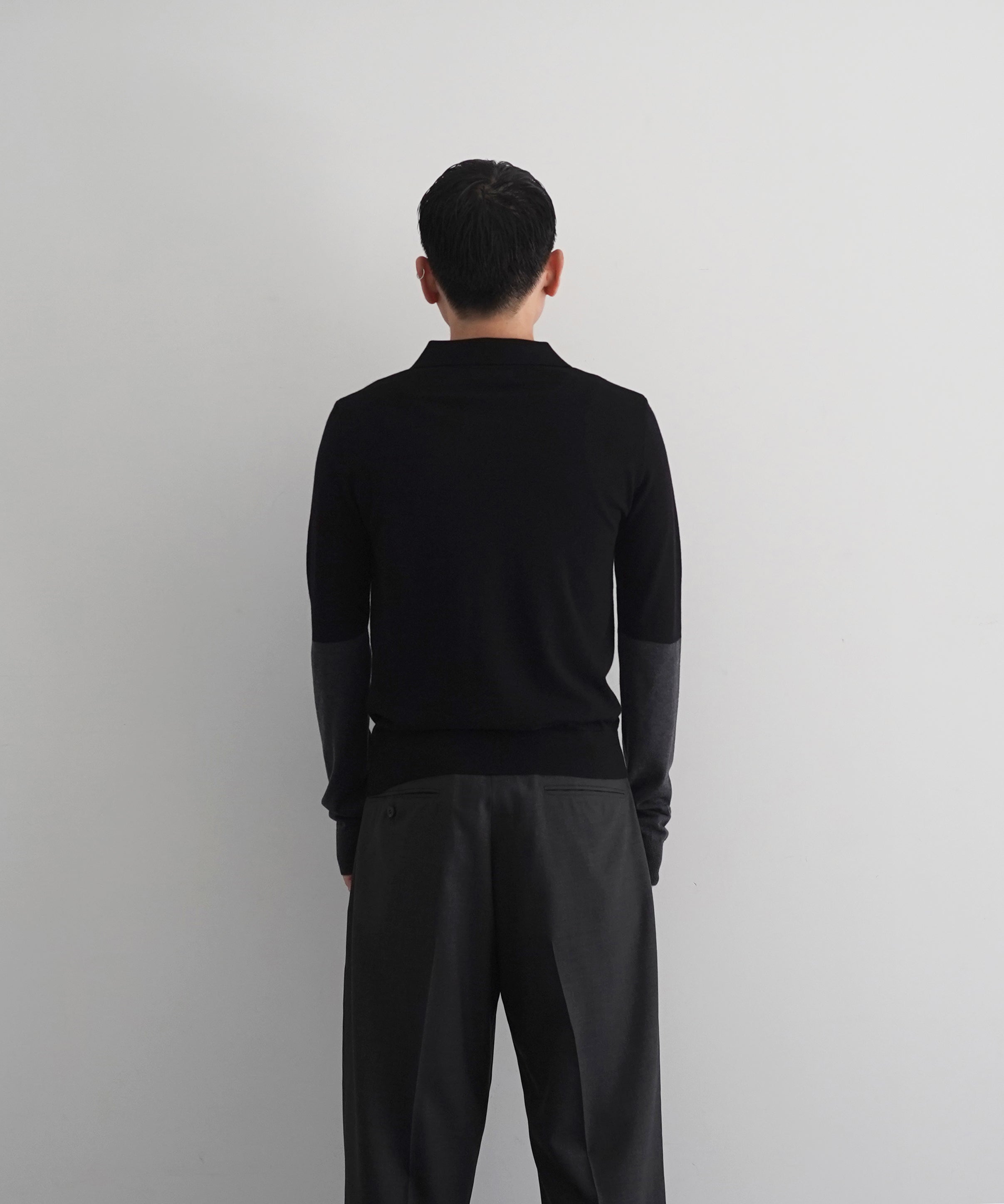 entire studios Split sleeve polo "MATTER"