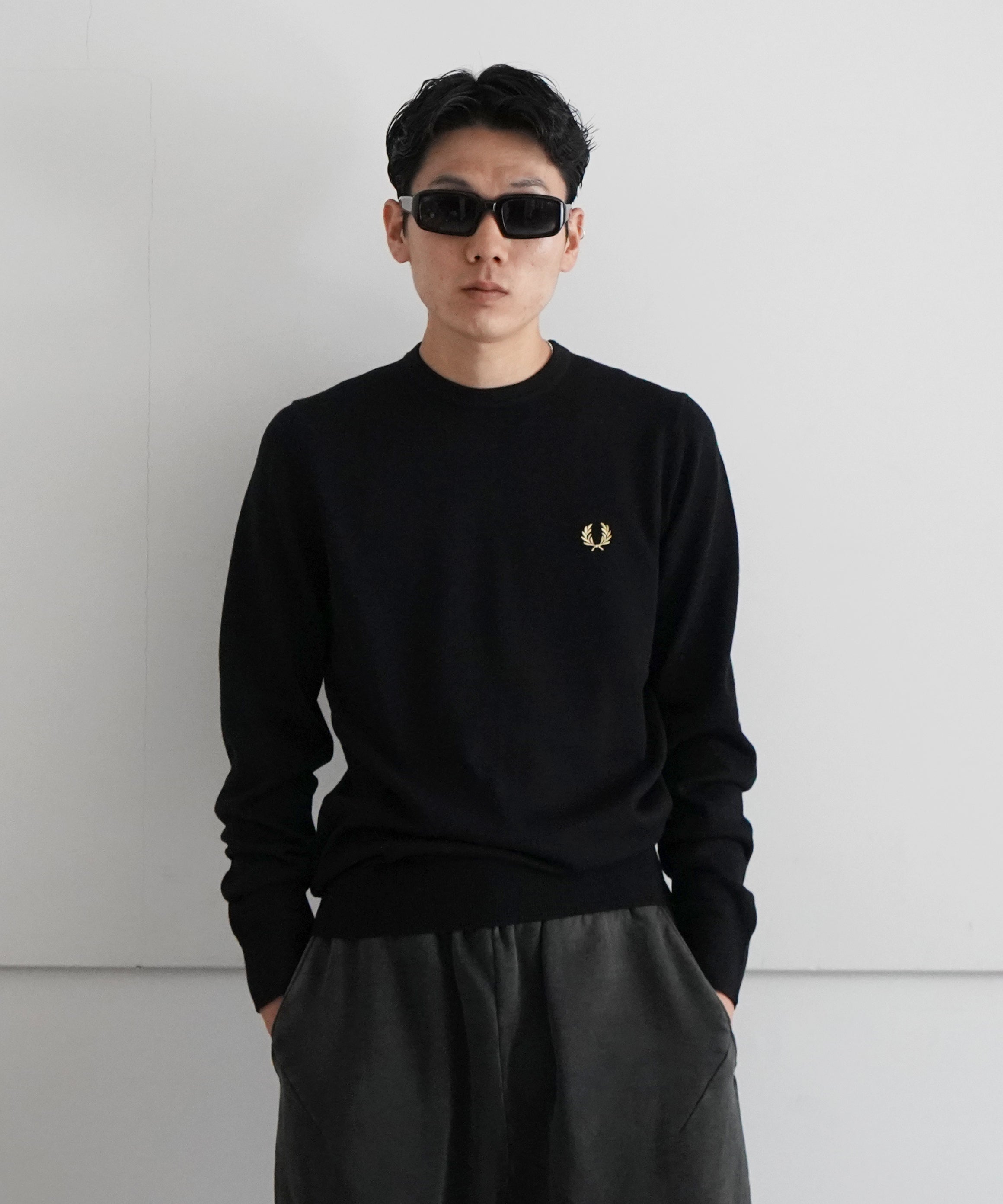 fred perry【フレッドペリー】crew neck jumper 