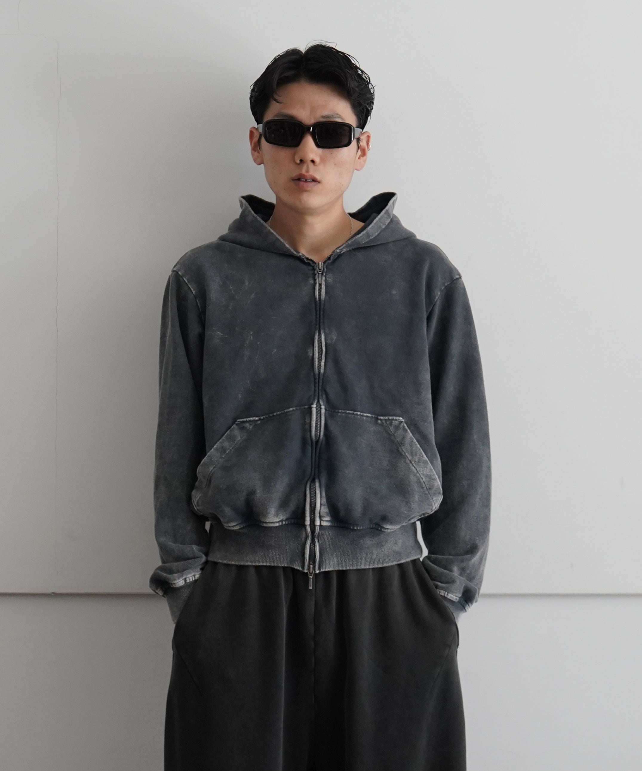 Omar Afridi【オマールアフリディ】shabby full zipped hoodie 