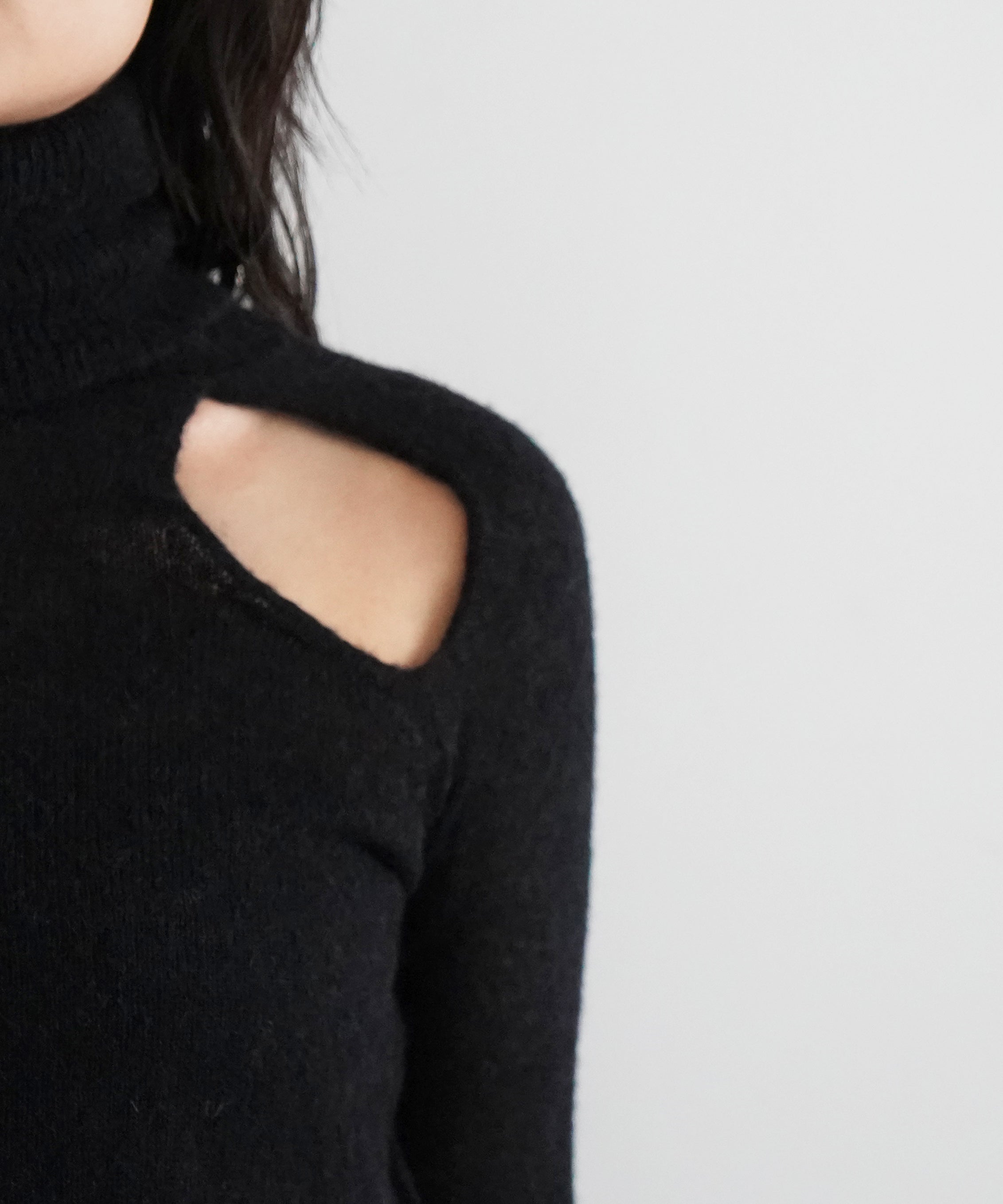 OUR LEGACY Slice turtleneck "BLACK ALPACA"