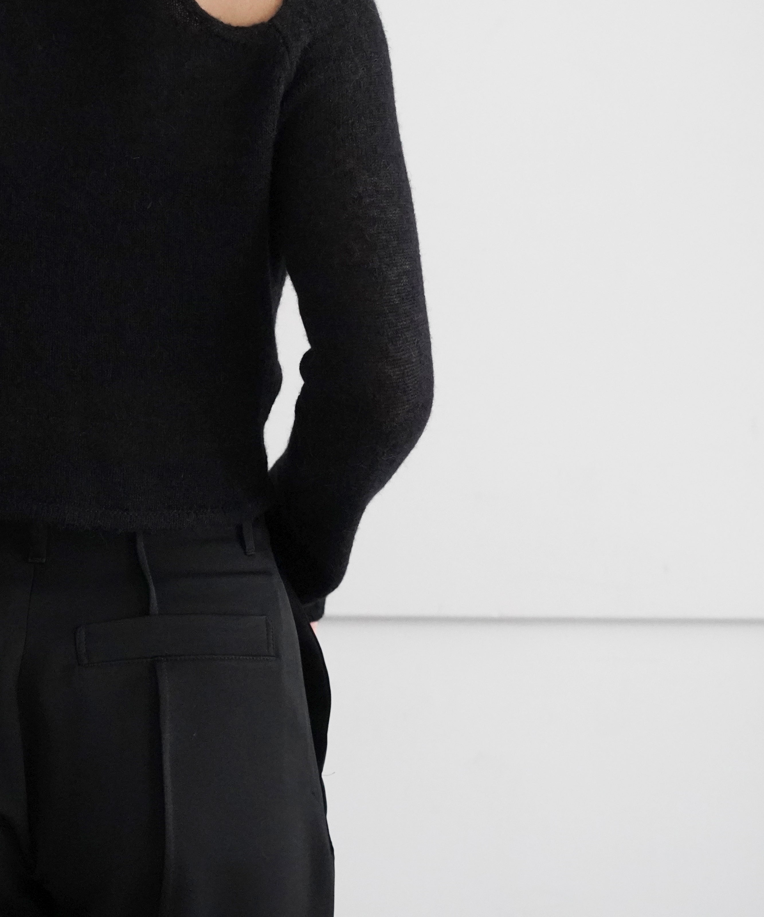 OUR LEGACY Slice turtleneck "BLACK ALPACA"
