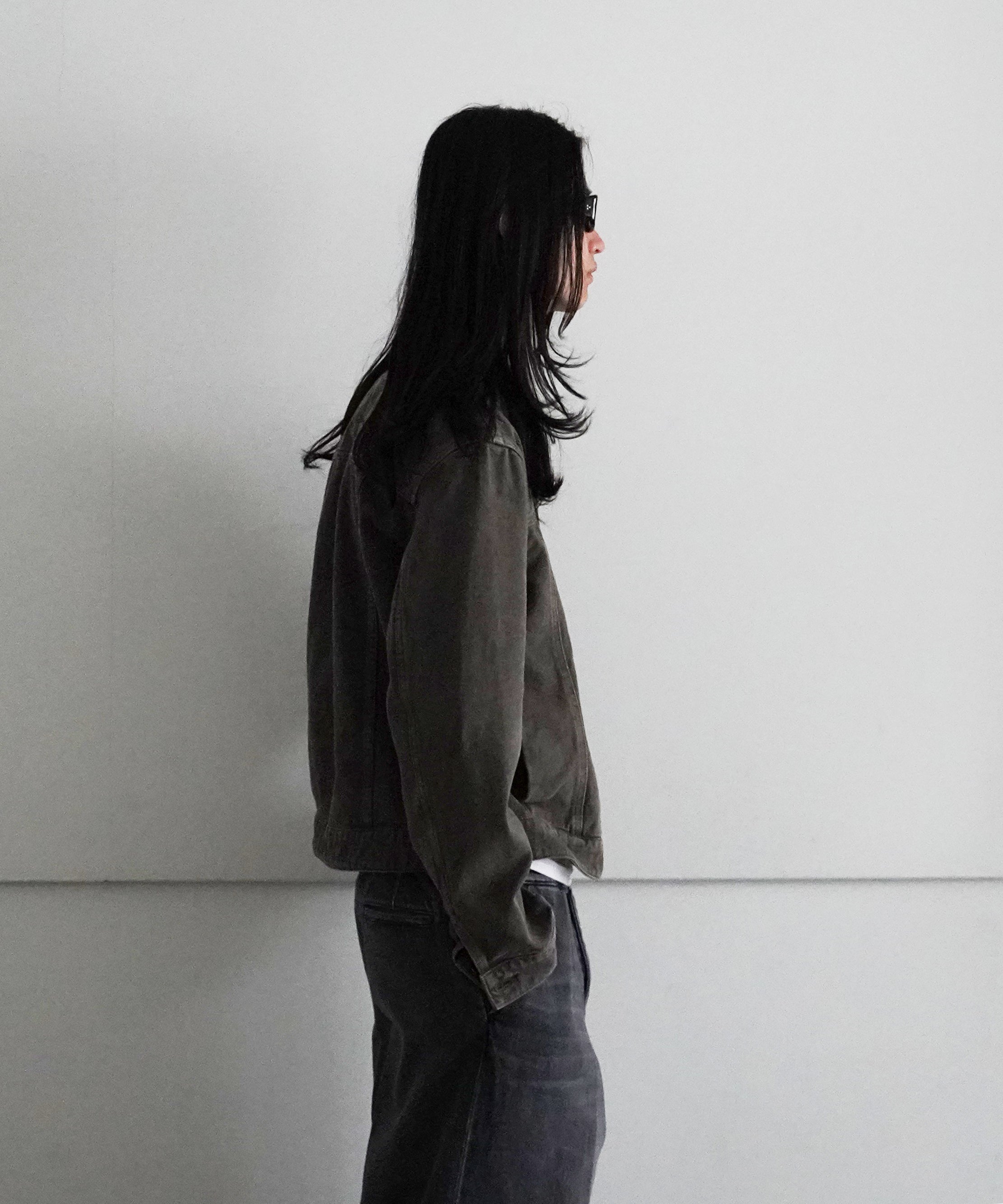 Omar Afridi Axes denim jacket "BROWN"