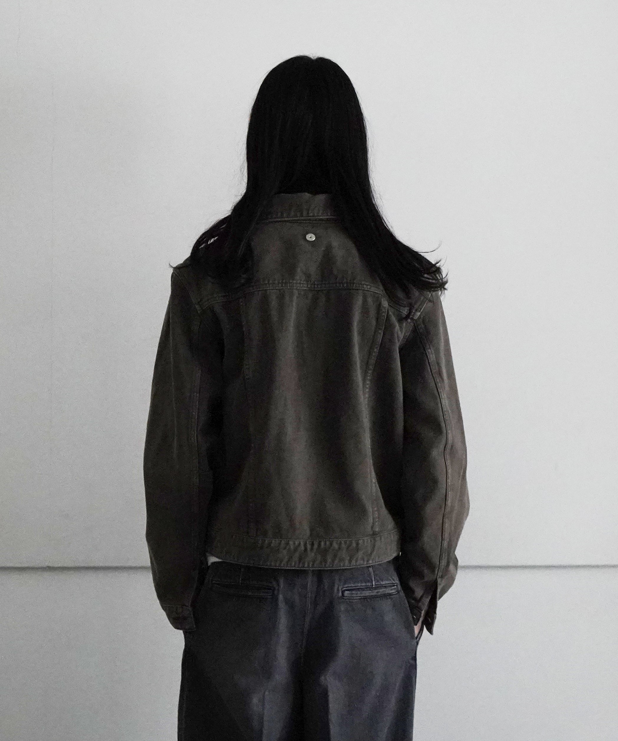 Omar Afridi Axes denim jacket "BROWN"