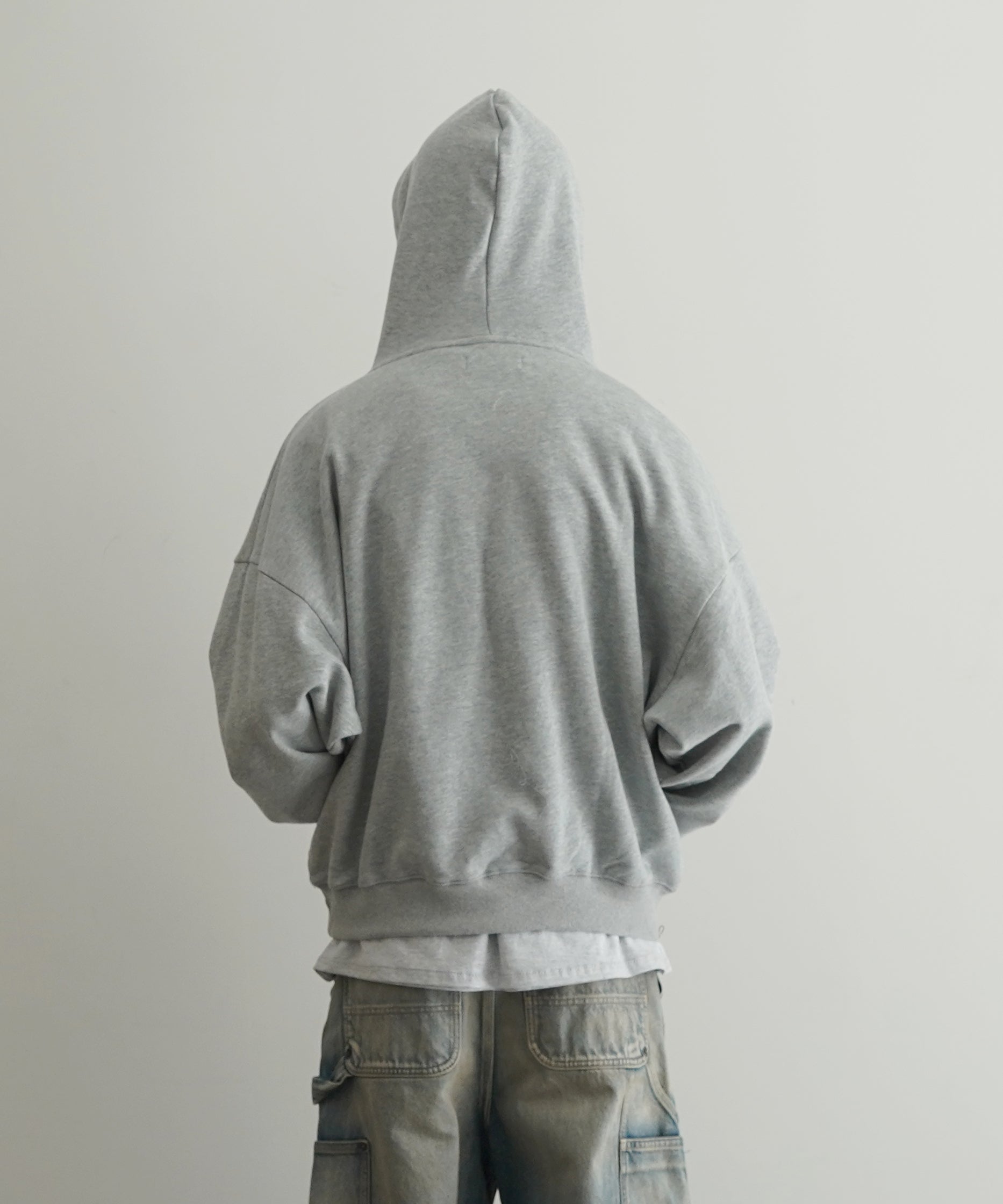 Evisen Skateboardsゑ College logo hoodie "HEATHER GREY"