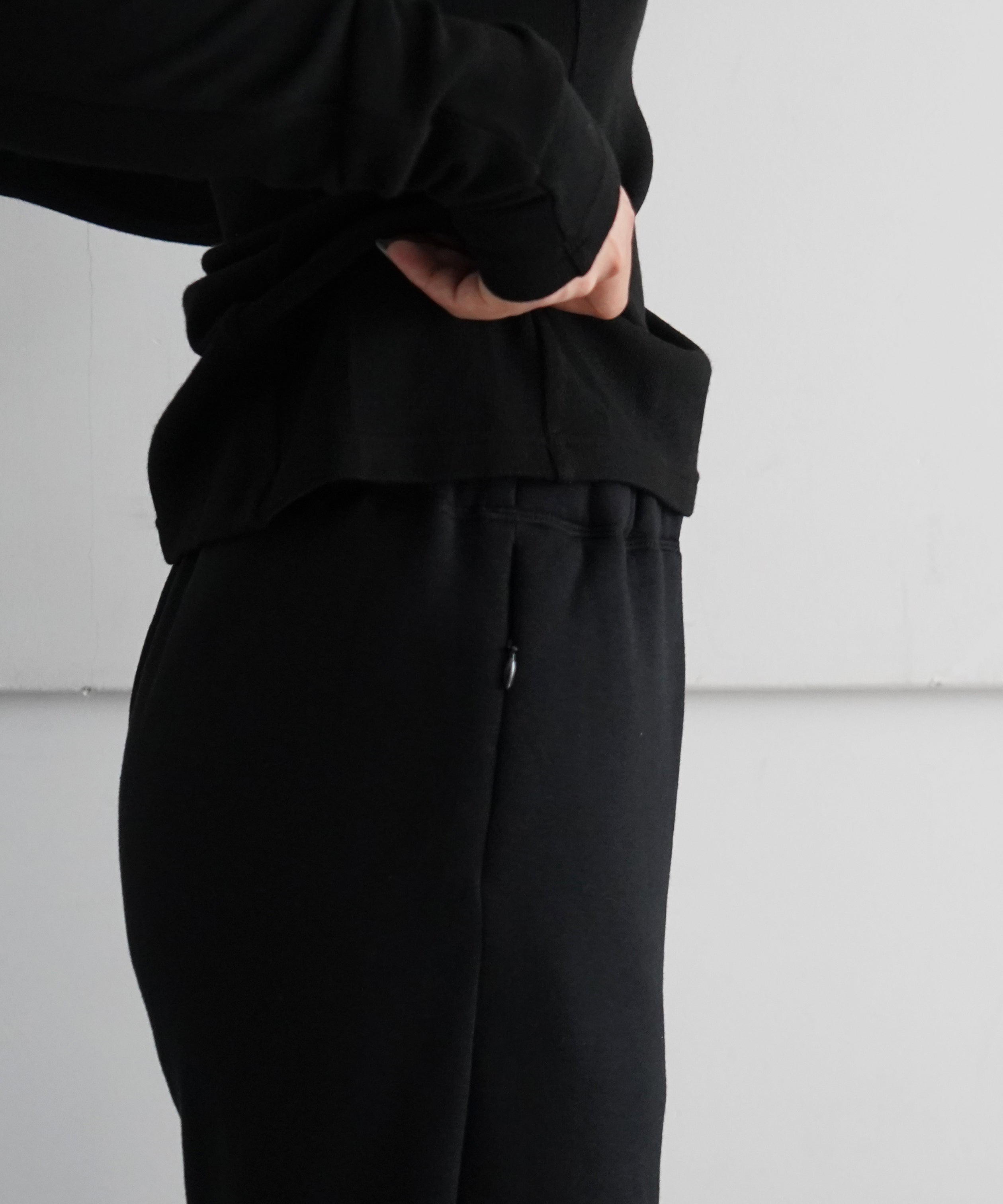 FAX COPY EXPRESS Ultra soft casual swatpants "BLACK"