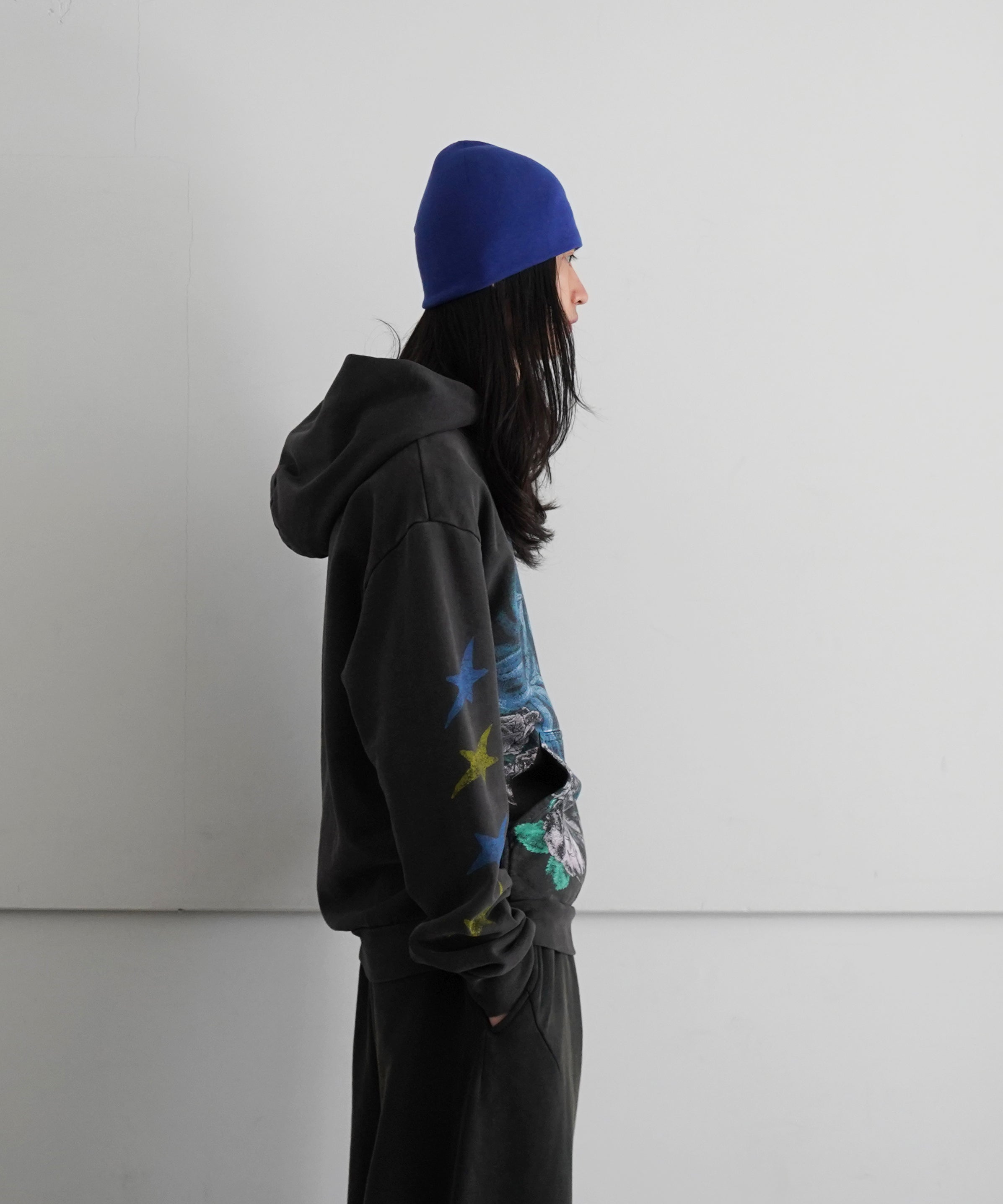 Basketcase Unicorn hoodie "VINTAGE BLACK"