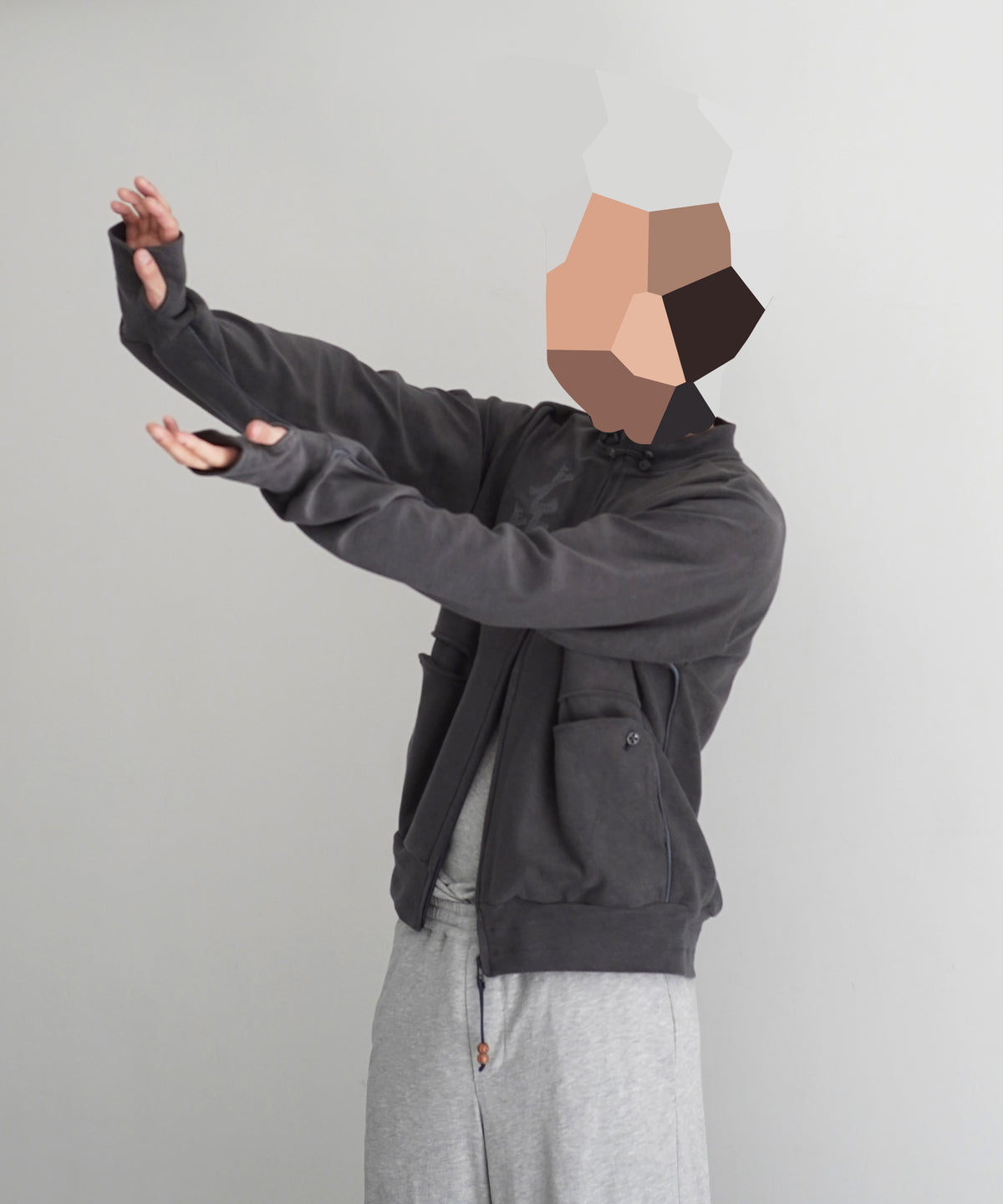 JIAN YE Kaixin 七七七 jersey "CHARCOAL"