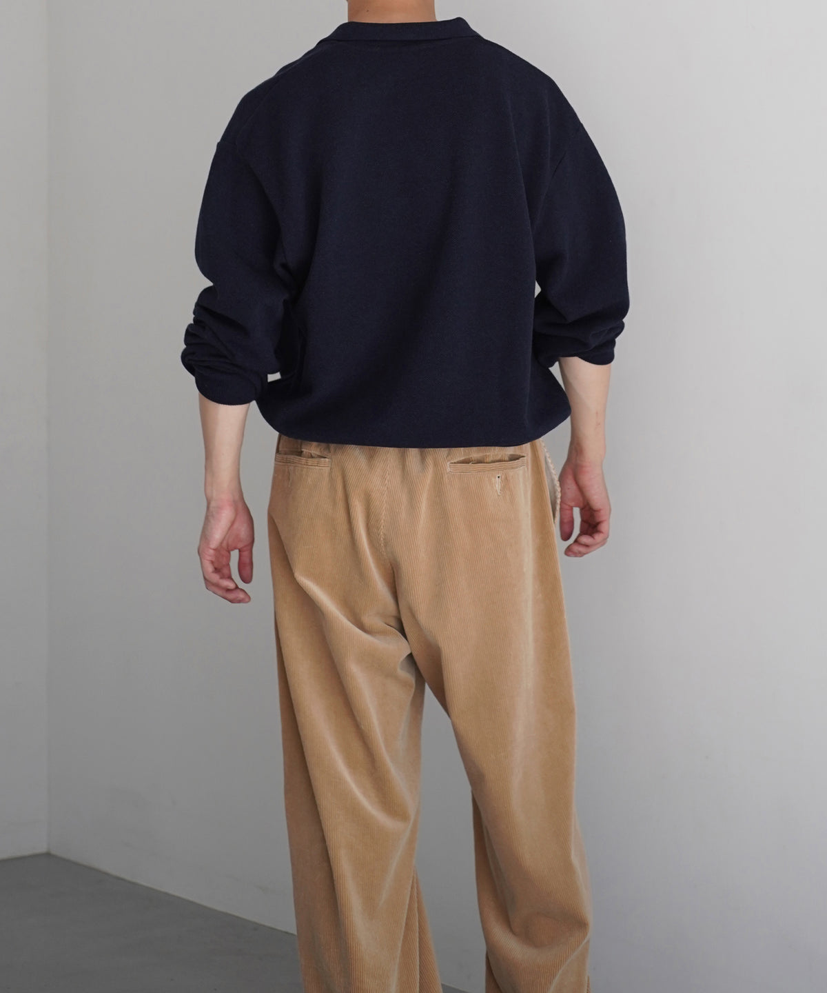 crepuscule Co/wo moss stitch skipper "NAVY"