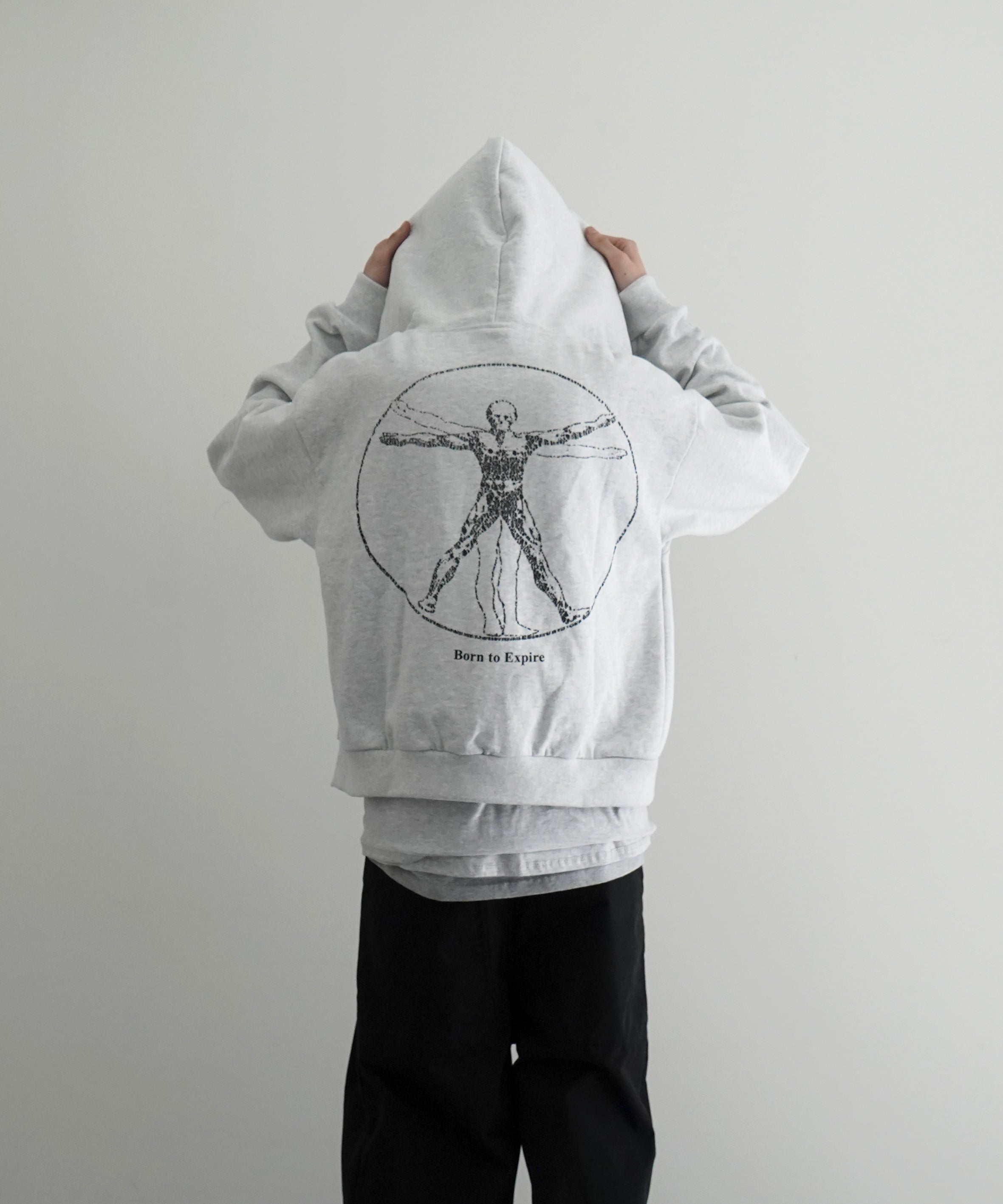 Basketcase Expire, zipup hoodie "GRAY"