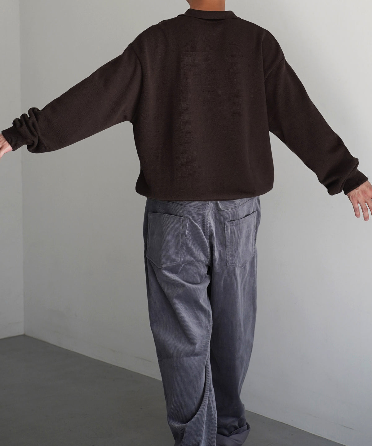 crepuscule Co/wo moss stitch skipper "BROWN"