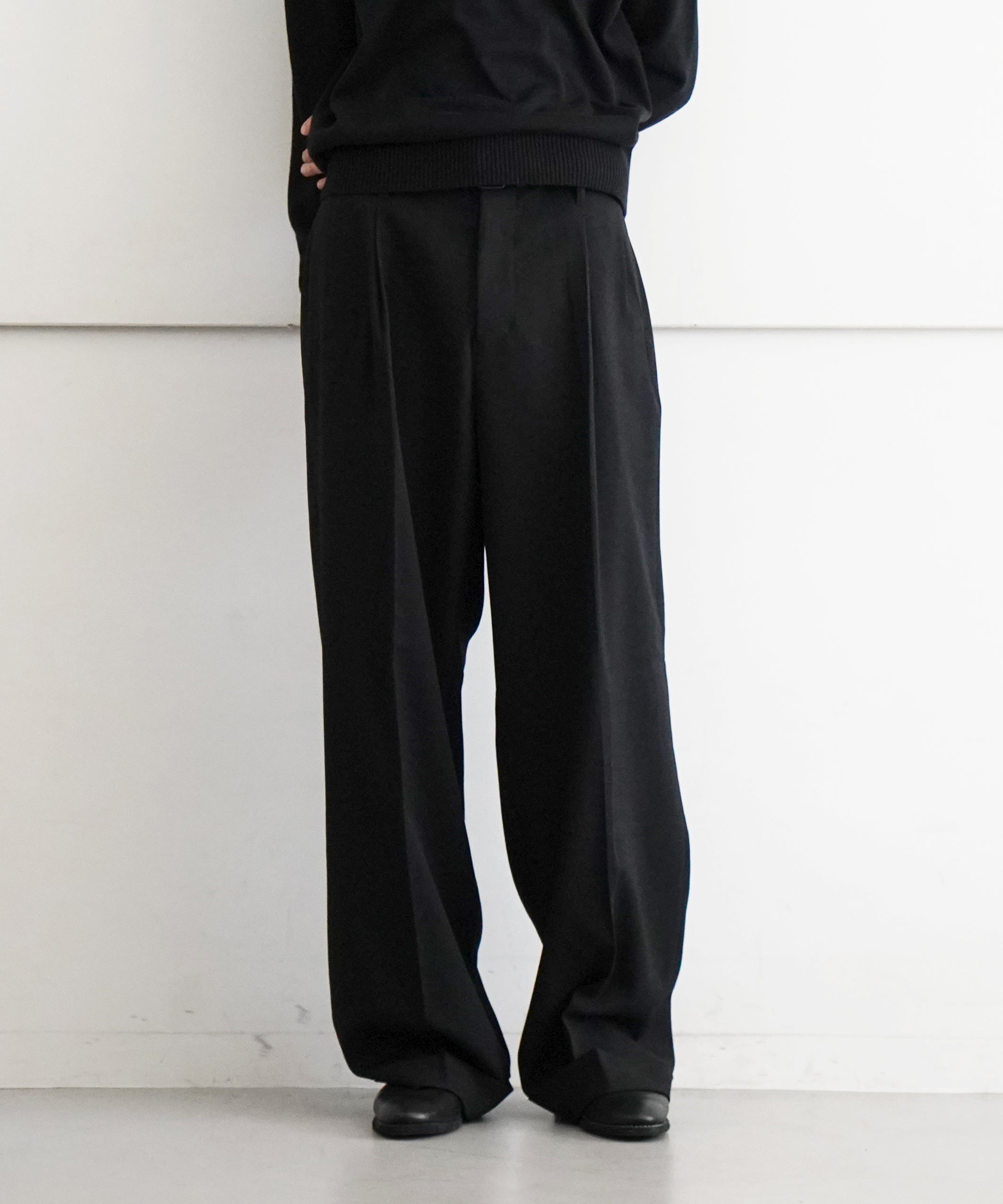 KAIKO Wide slacks "BROWN"