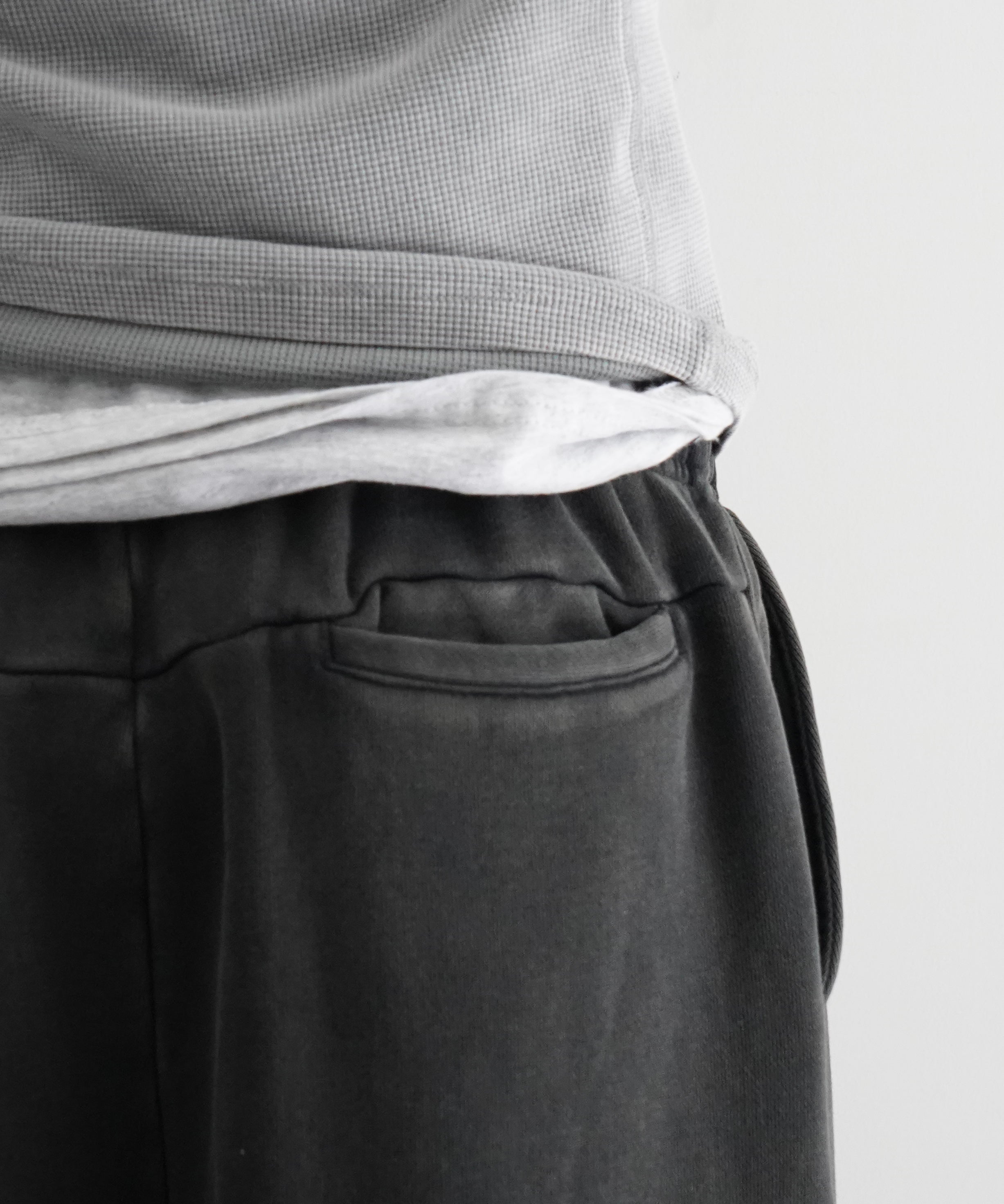 ENTIRE STUDIOS Full sweatpant "WASHED BLACK"