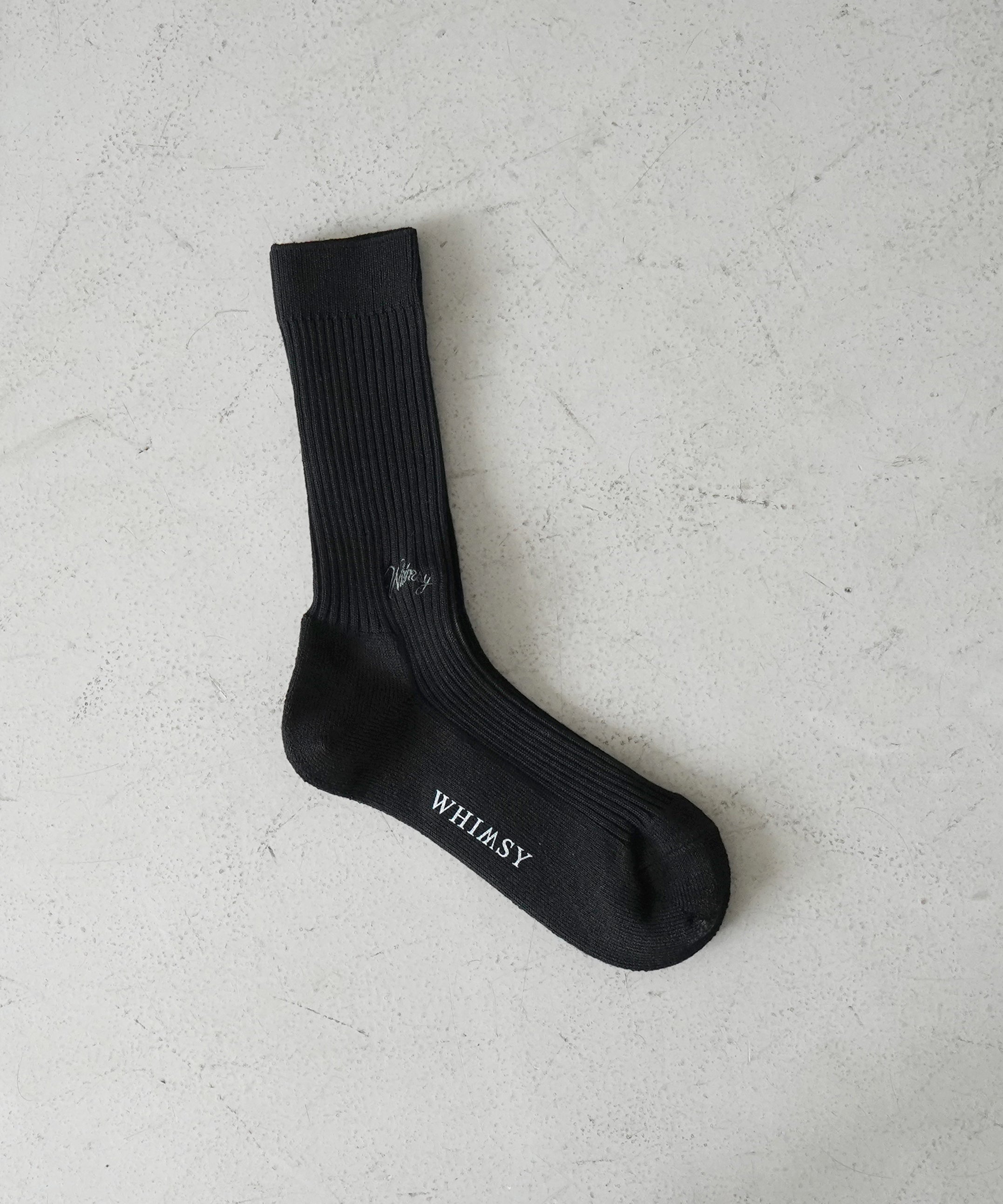 Whimsy Emjay socks "BLACK"
