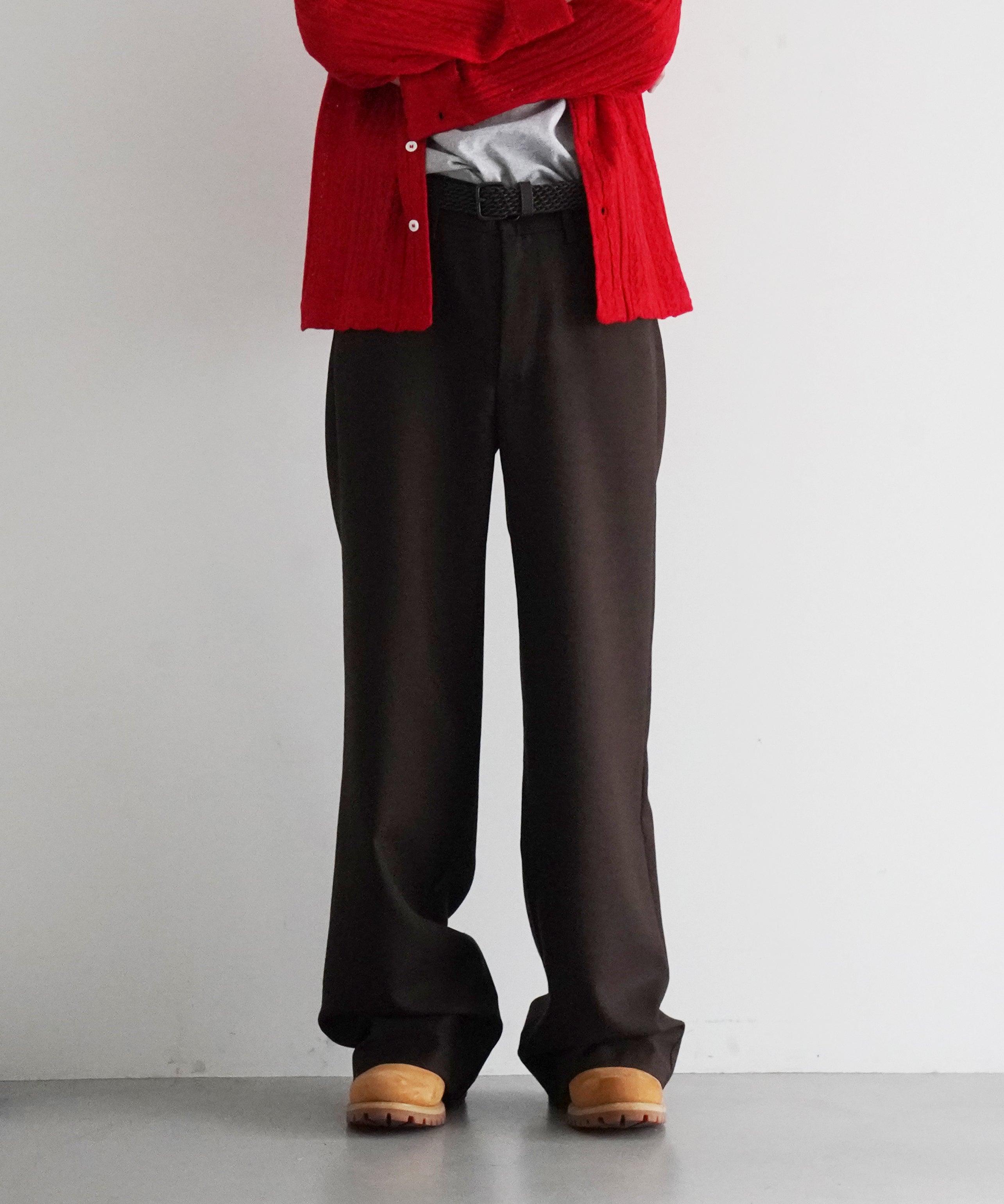 sefr JIRO TROUSER "BLACK WOOL"