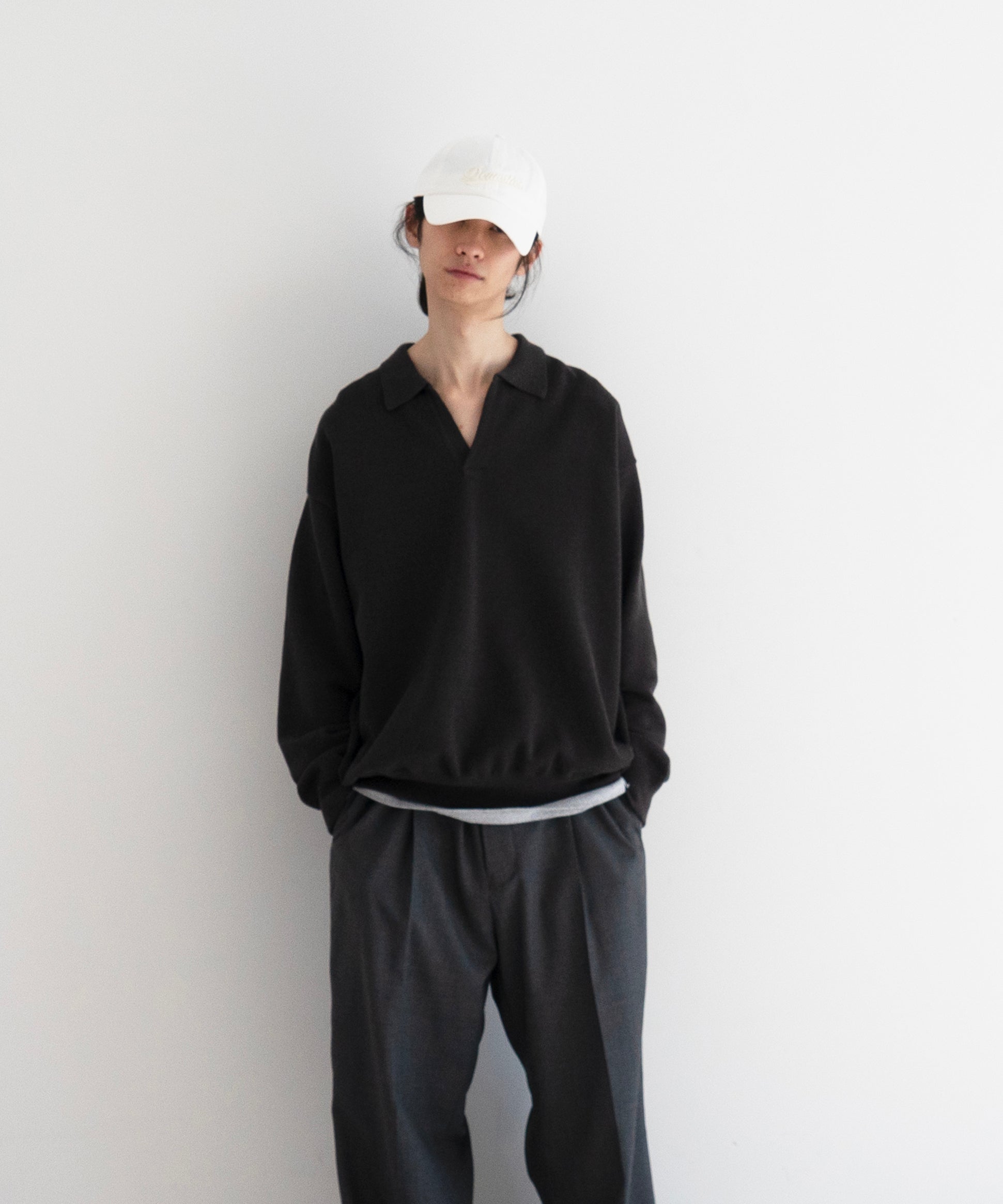 crepuscule Co/wo moss stitch skipper "GRAY"