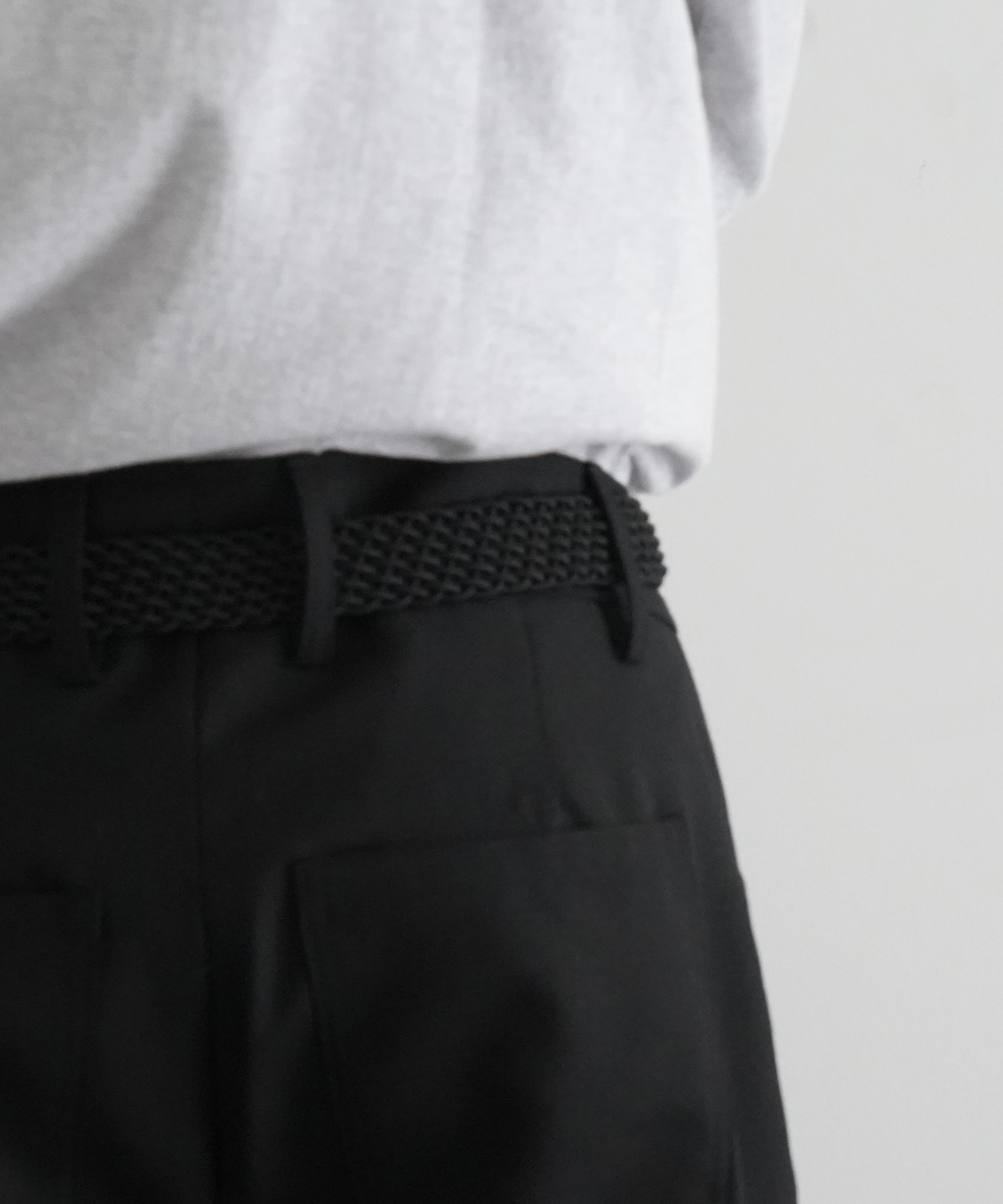 sefr JIRO TROUSER "BLACK WOOL"