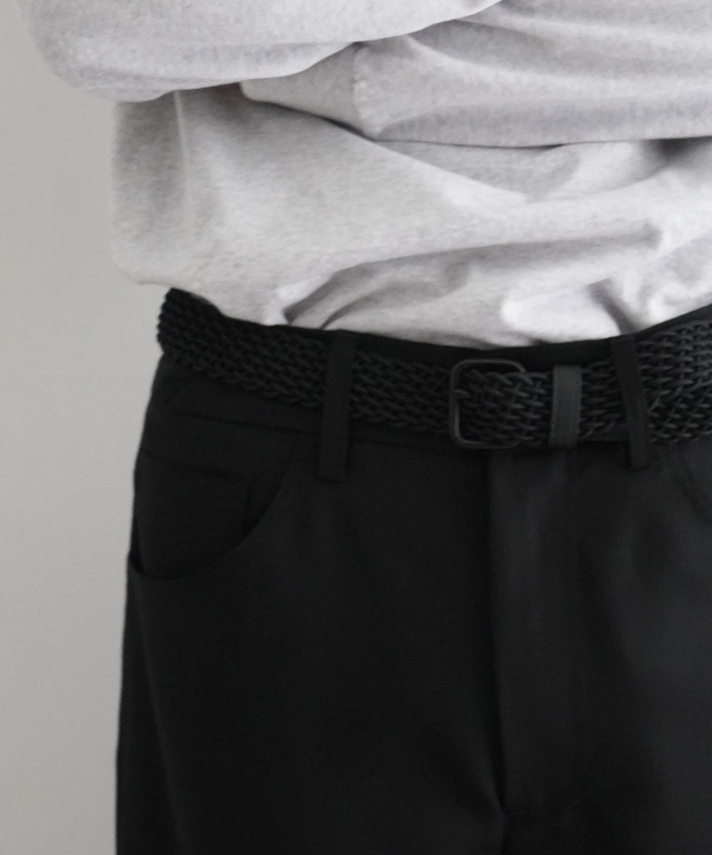 sefr JIRO TROUSER "BLACK WOOL"