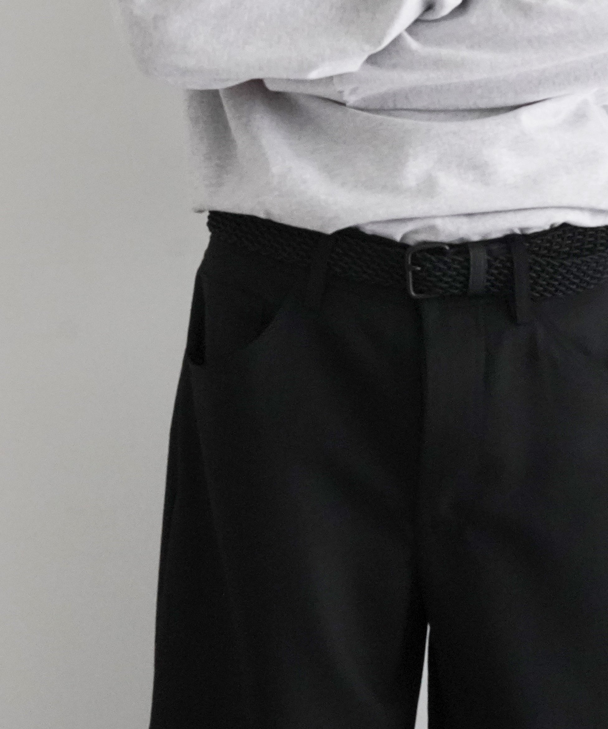 sefr Gale trouser "BLACK WOOL"