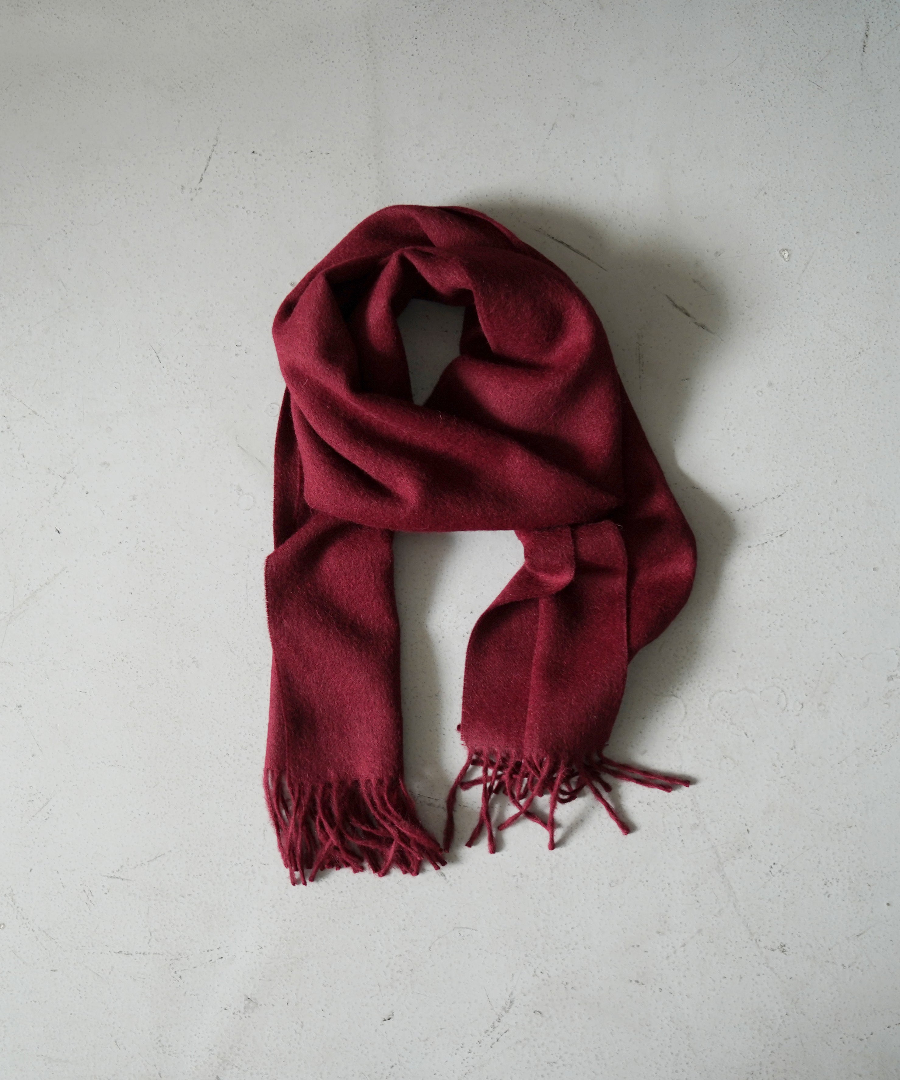 The Inoue Brothers Brushed scarf "ORANGE"
