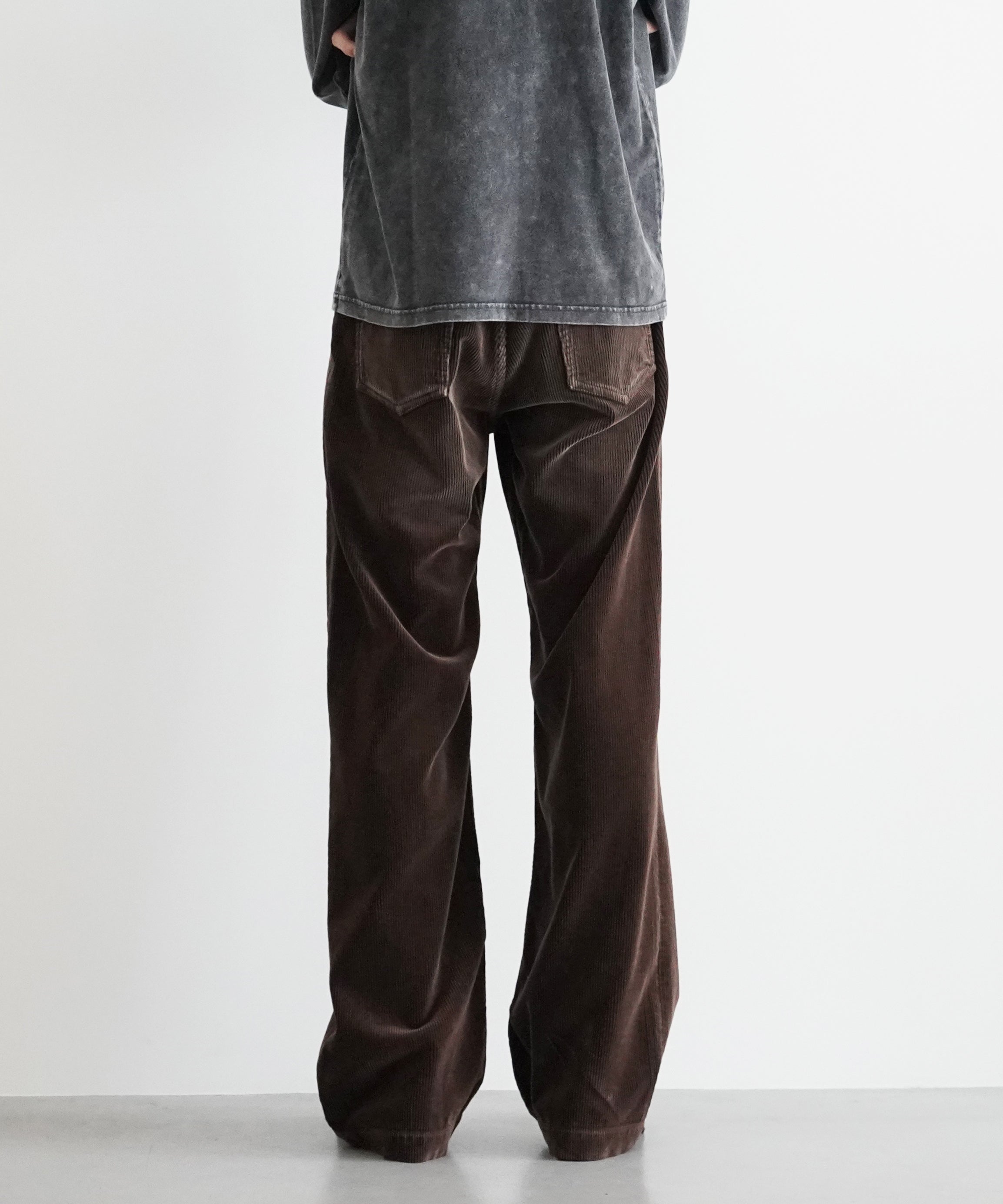 KAIKO The cords loose fit "FADED BROWN"