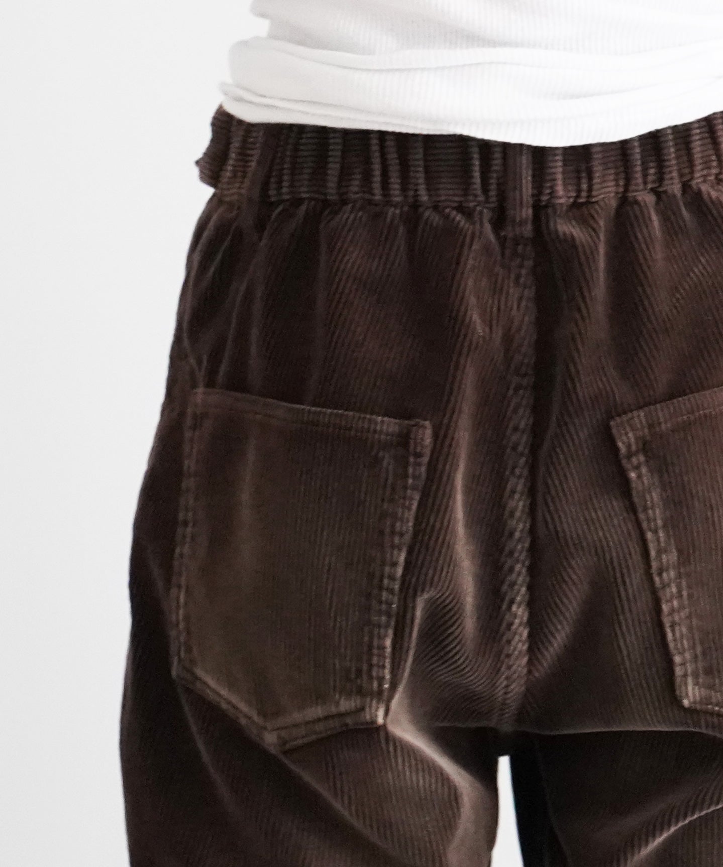 KAIKO The cords loose fit "FADED BROWN"