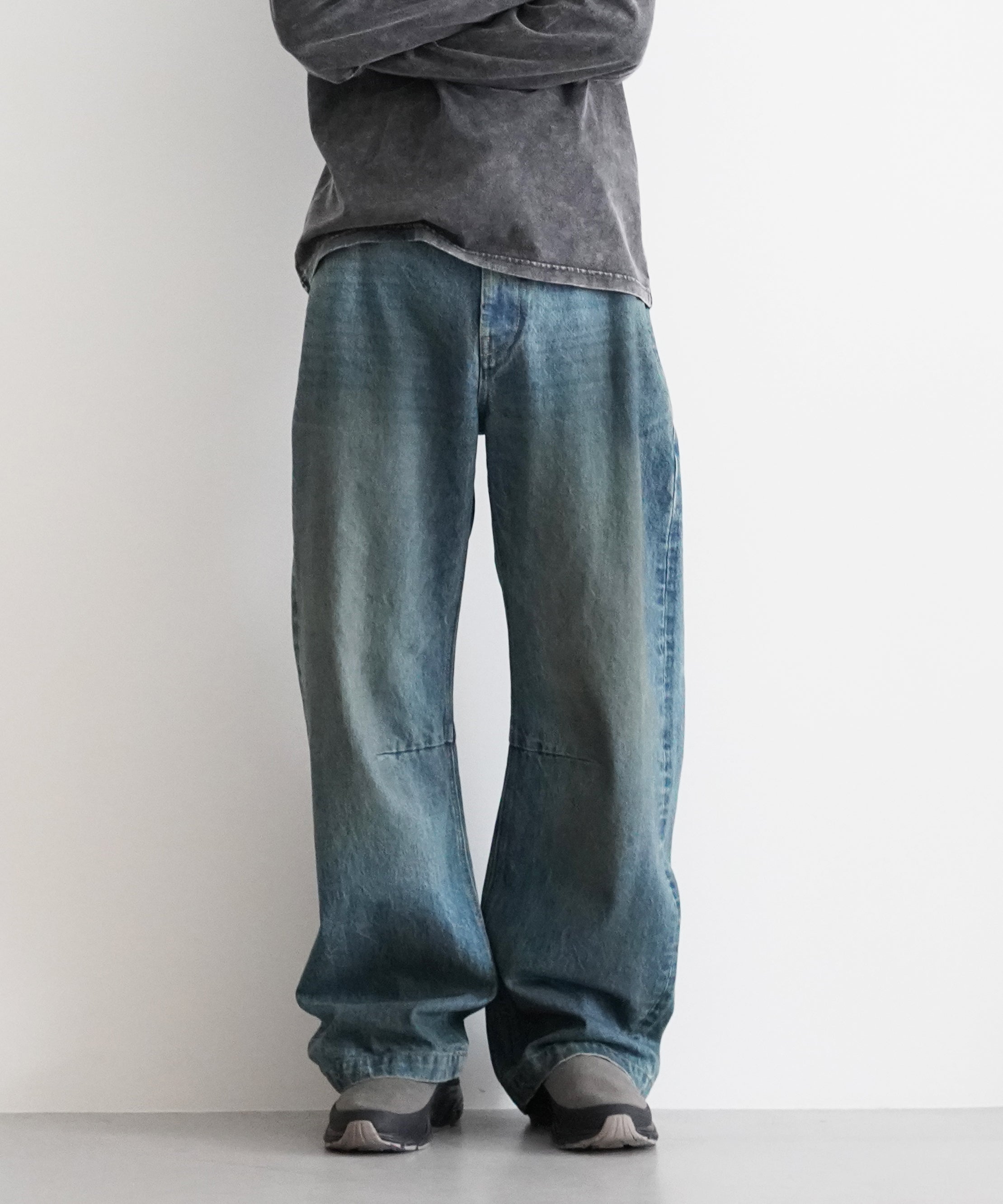 KAIKO The denim wide fit vintage "BLACK"